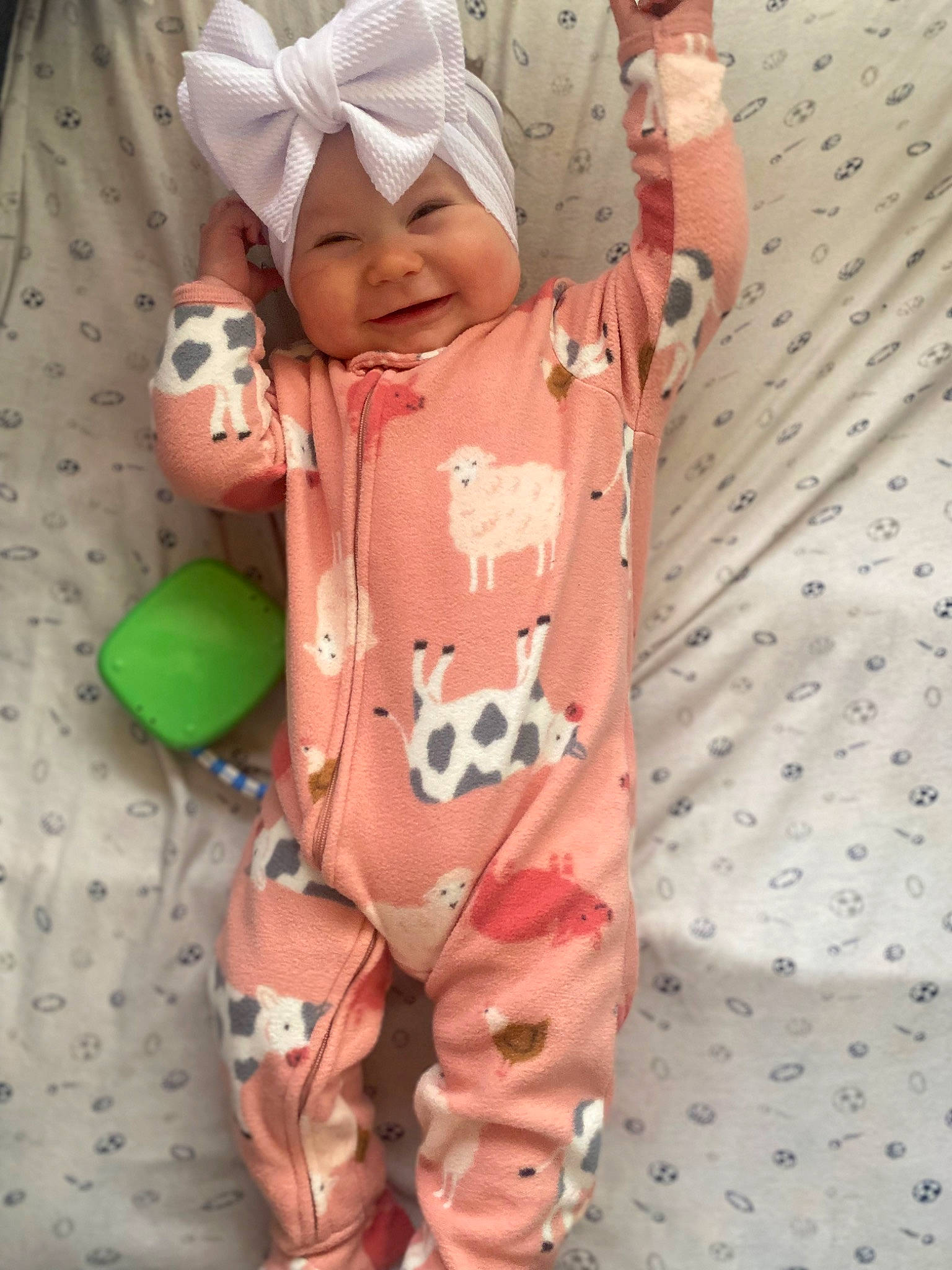 Leanne joined the competition — help win amazing prizes! baby, baby_products, baby_toddler_clothing, baby_toys, carmine, child, doll, happy, head, headwear, linens, pattern, peach, person, pink, plush, sleeve, smile, stuffed_toy, textile