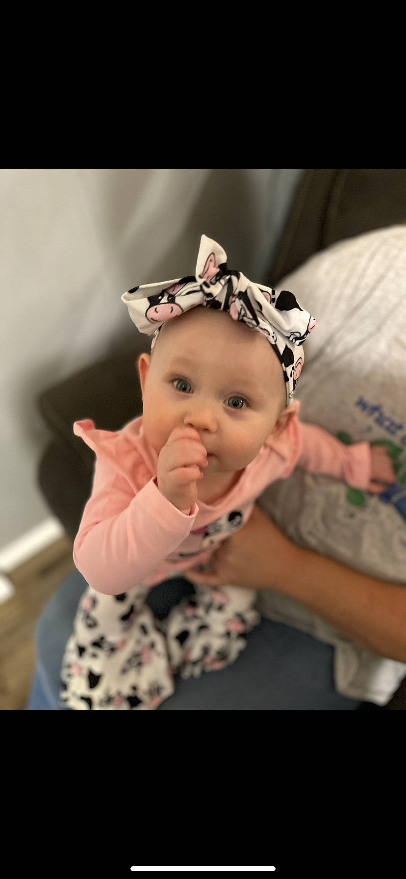 Leanne is registered to the contest to win money with this photo: baby, baby_toddler_clothing, cheek, child, costume_hat, event, eye, fashion_accessory, flash_photography, fun, hair_accessory, happy, headband, headpiece, jewellery, pattern, person, pink, sitting, sleeve