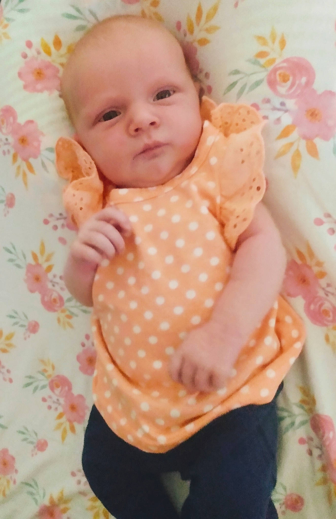 Robyn joined the competition — help win amazing prizes! baby, baby_products, baby_toddler_clothing, cheek, child, design, pattern, person, pink, polka_dot, product, skin, toddler