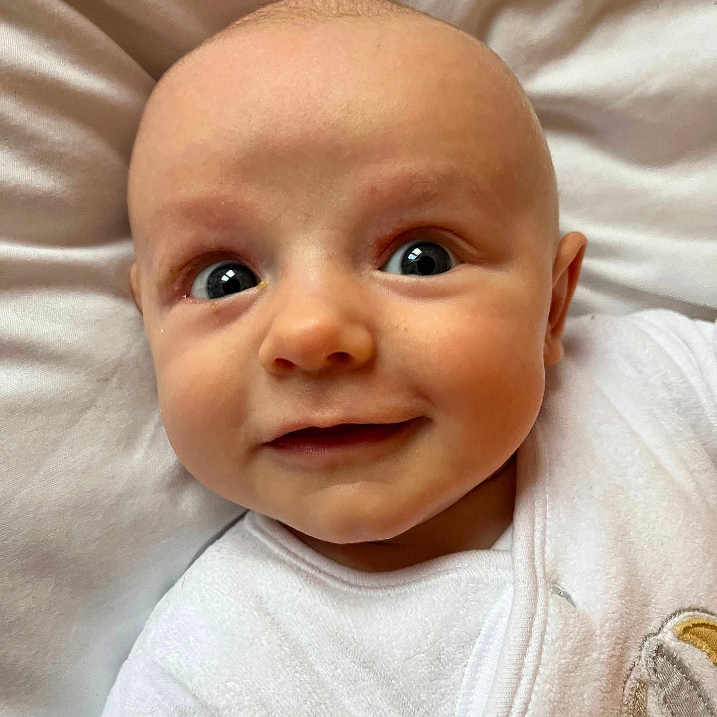 Jacob joined the competition — help win amazing prizes! baby, babylaughing, biting, face, happy, head, newborn, person, photography, portrait, skin, smile