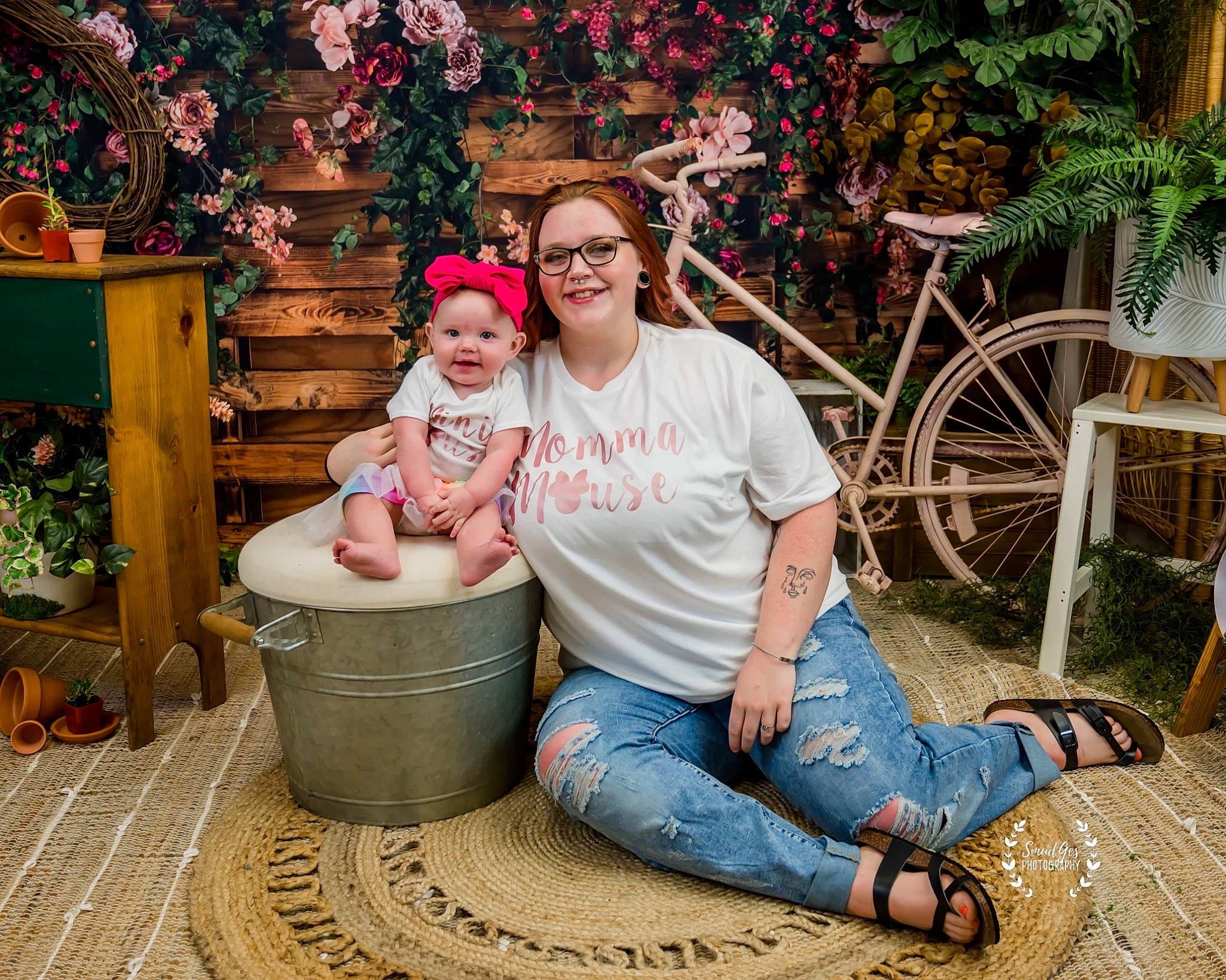 Clementine joined the competition — help win amazing prizes! bicycle_fork, bicycle_wheel, event, fawn, fun, glasses, grass, happy, hat, headwear, jeans, joy, leisure, mammal, person, photograph, plant, smile, sunglasses, tire