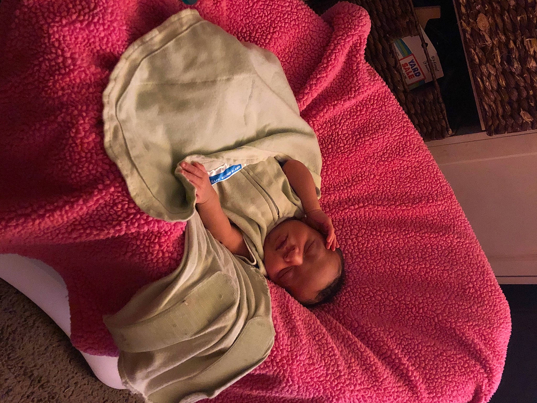 Carmen is registered to the contest to win money with this photo: baby, baby_products, baby_sleeping, baby_toddler_clothing, bedtime, brown, carmine, comfort, linens, magenta, nap, pattern, person, pink, room, sleep, sleeve, textile, tints_and_shades, toddler