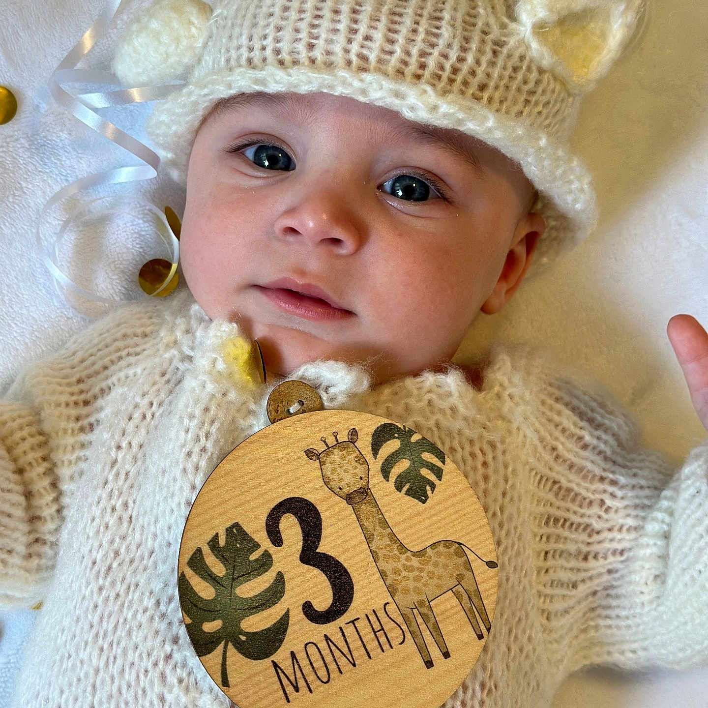 Dylan Martin joined the competition — help win amazing prizes! accessories, baby, beanie, bodypart, bonnet, cap, clothing, face, hat, head, jewelry, knitwear, locket, machine, pendant, person, photography, portrait, screw, sweater