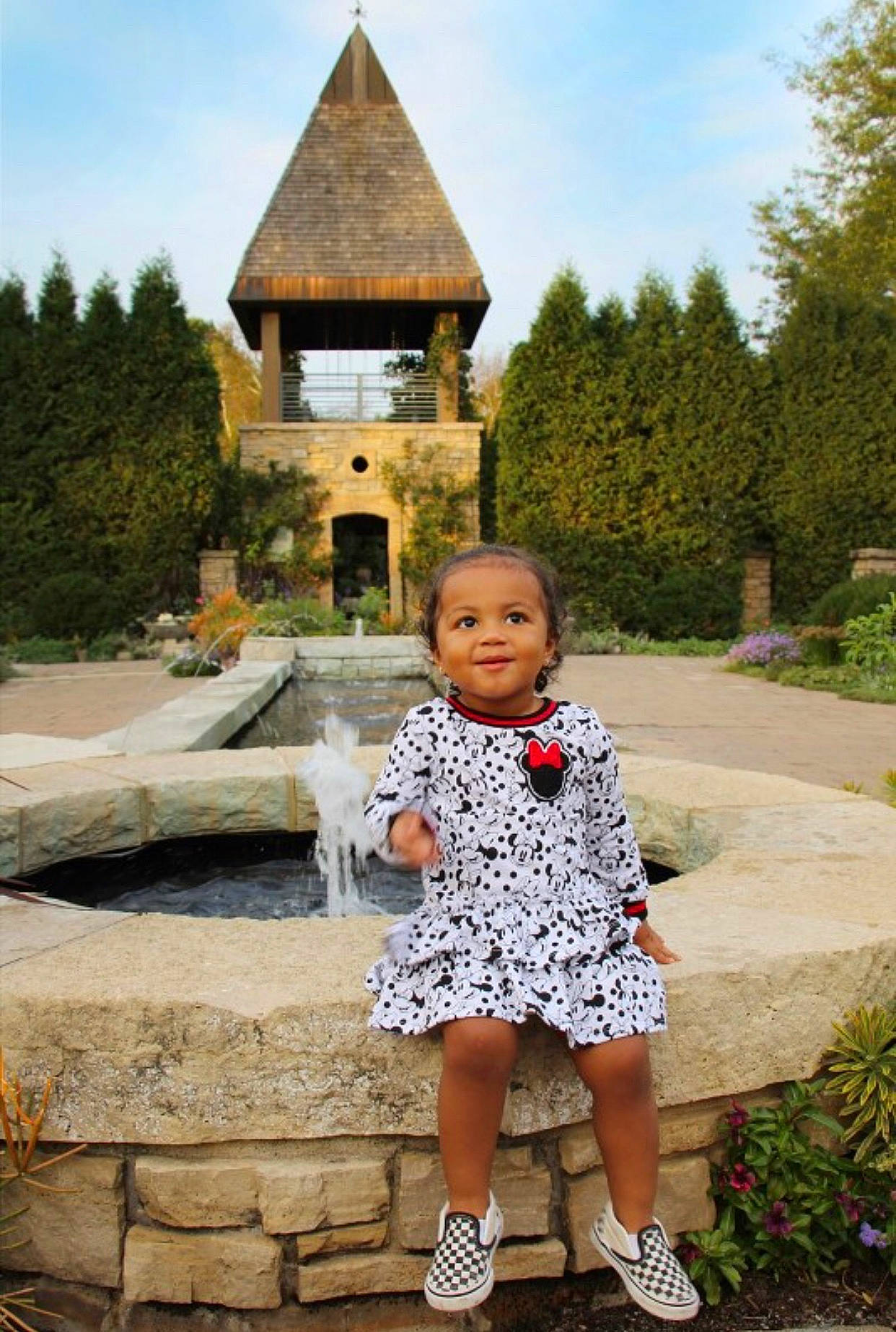 Essabella joined the competition — help win amazing prizes! child, fun, leisure, outerwear, person, photograph, photography, standing, summer, temple, toddler, tourism, tree, vacation