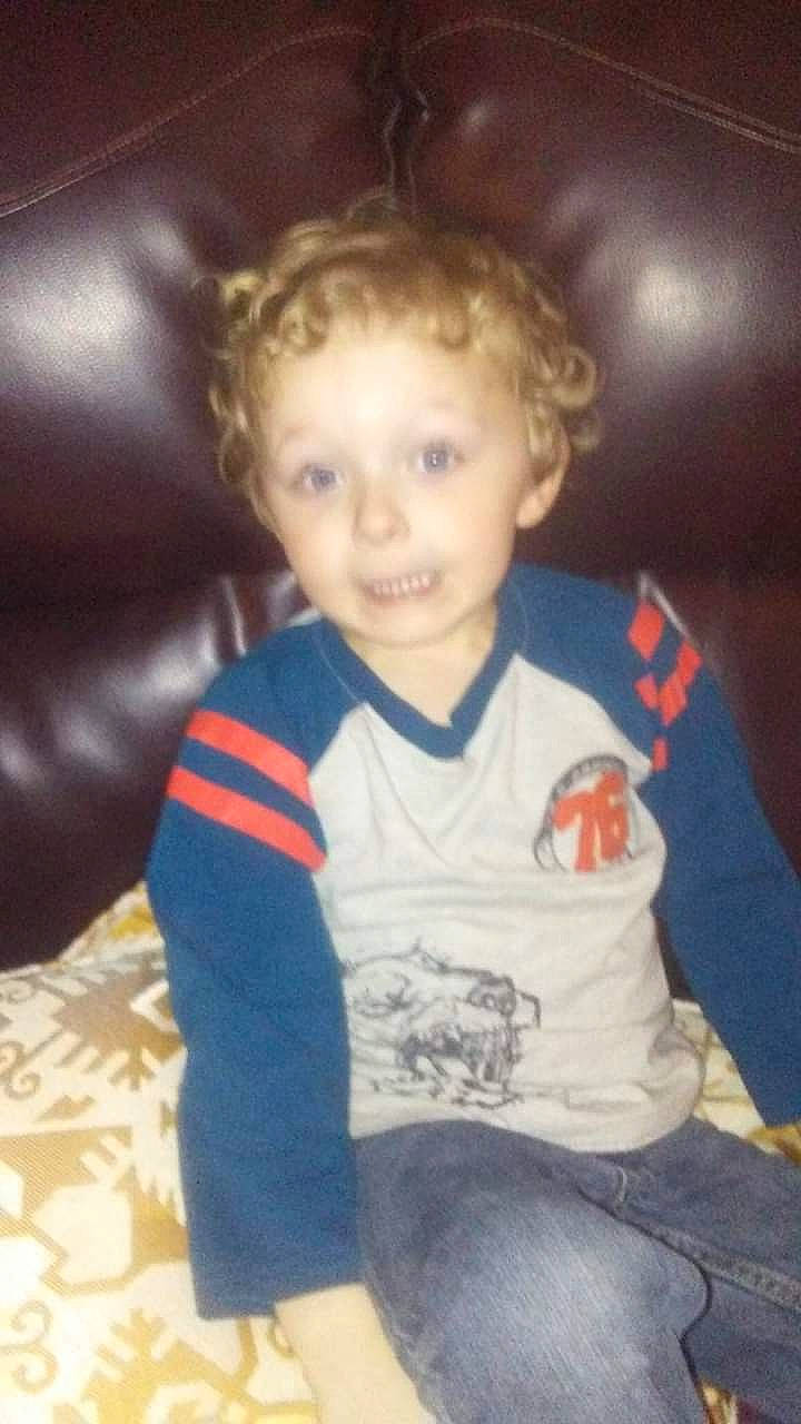 Kayden joined the competition — help win amazing prizes! baby, cheek, child, face, hair, hairstyle, head, person, sitting, skin, smile, toddler
