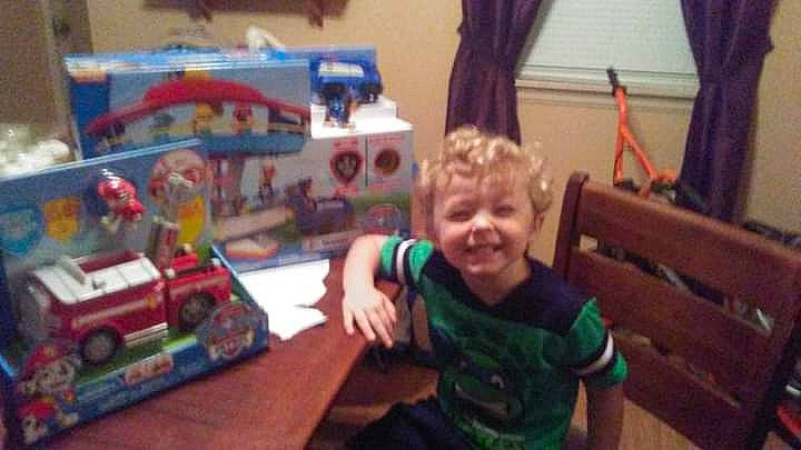 Kayden joined the competition — help win amazing prizes! baby_toys, child, fictional_character, fun, joy, person, play, playset, room, toddler, toy, vehicle