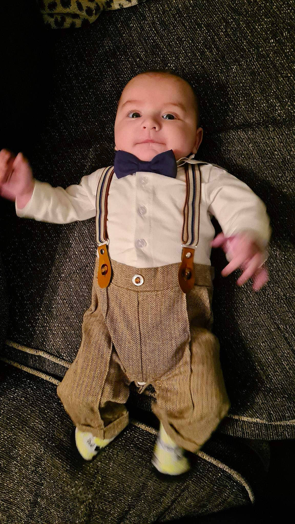 Harrison joined the competition — help win amazing prizes! baby, baby_products, baby_toddler_clothing, cheek, child, collar, comfort, dress_shirt, eye, face, fur, head, nose, pattern, person, sitting, skin, sleeve, t_shirt, toddler