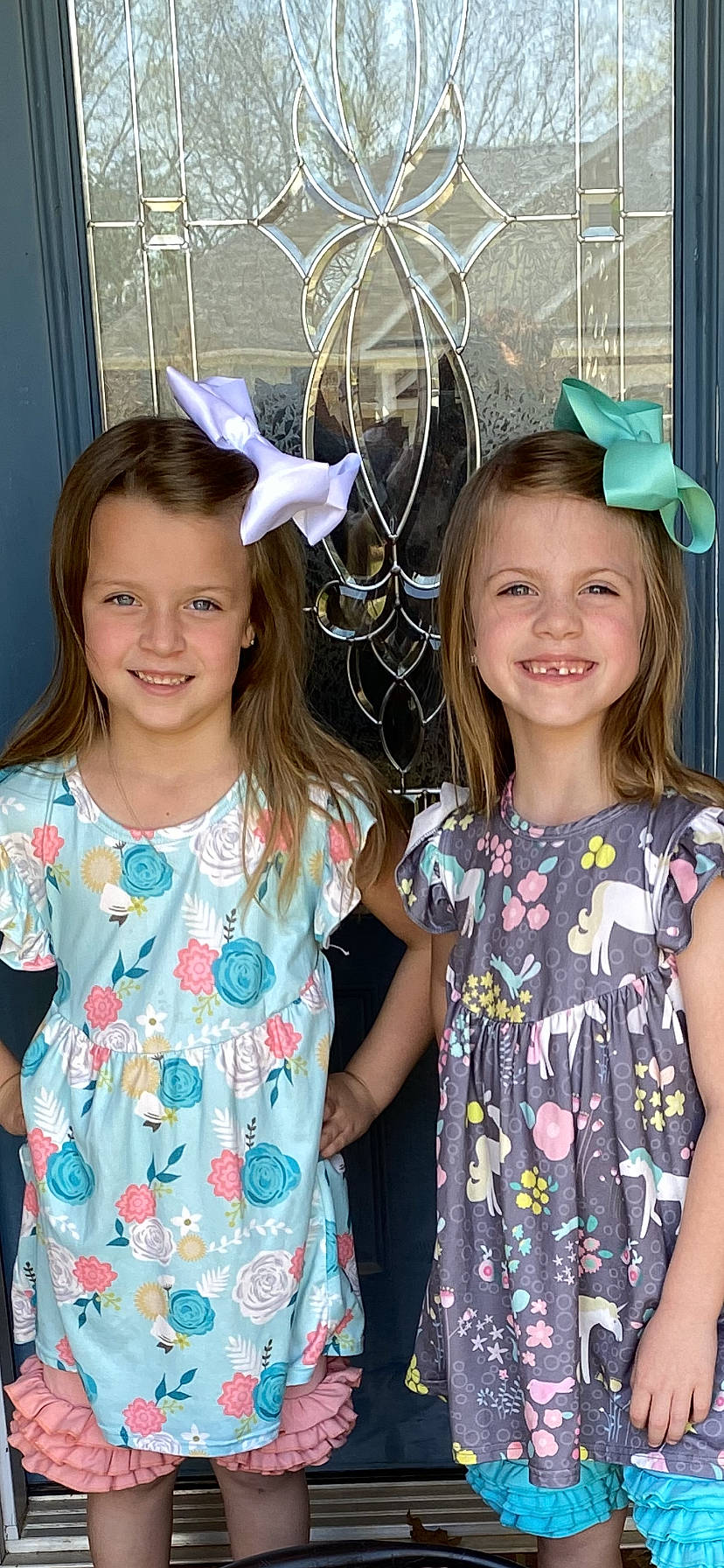 Charlie And Sawyer is registered to the contest to win money with this photo: clothing, eye, facial_expression, fashion, hair, hairstyle, happy, head, human, iris, joy, leaf, organ, person, pink, product, purple, sleeve, smile, social_group