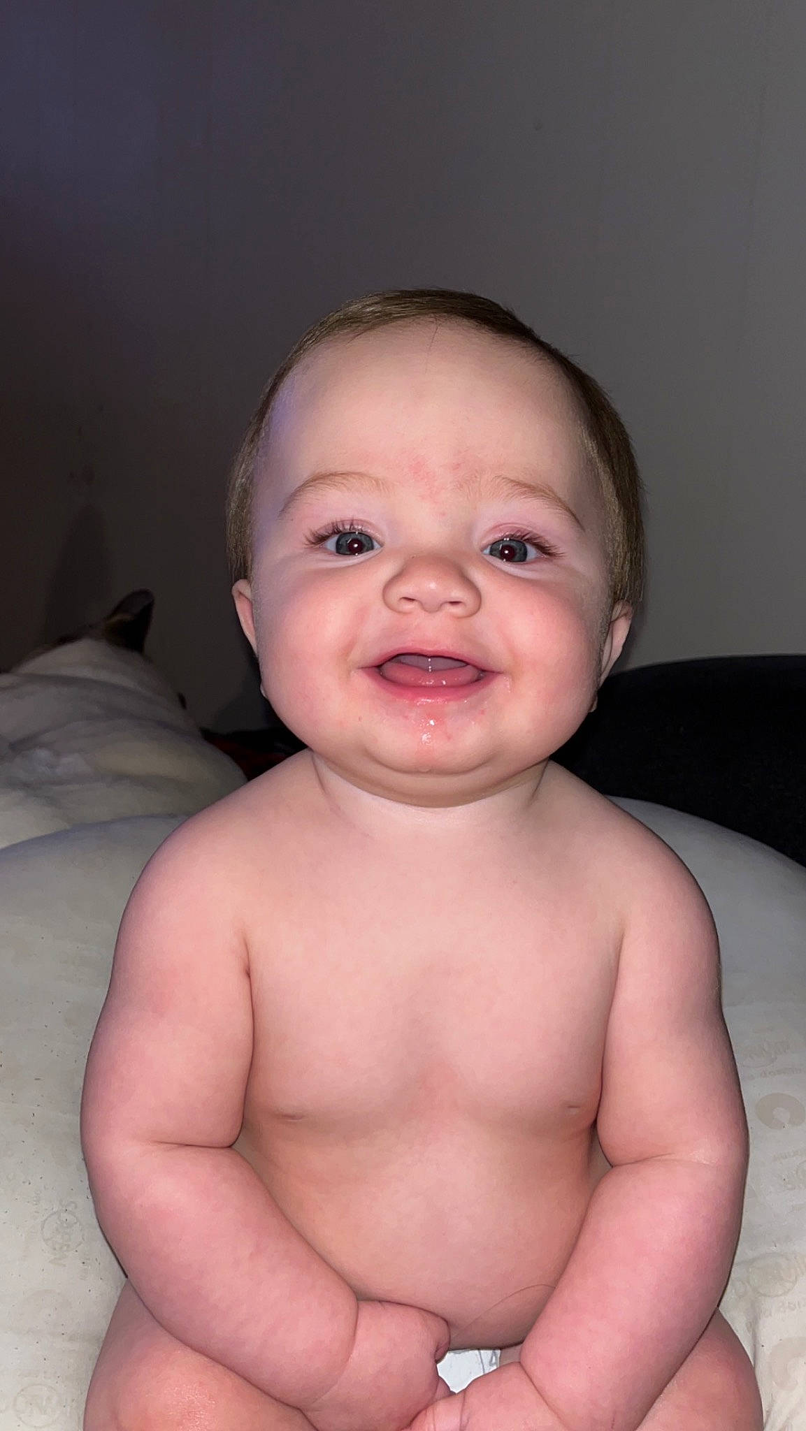 Jasper joined the competition — help win amazing prizes! baby, cheek, chin, eye, eyebrow, face, forehead, gesture, hair, head, human_body, iris, jaw, lip, mouth, neck, nose, person, skin, smile