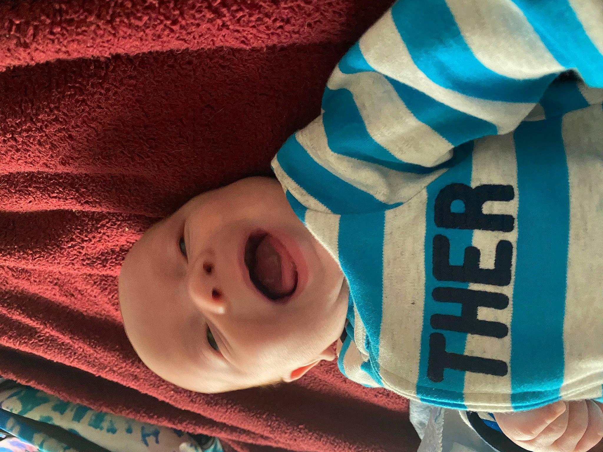 Bentley joined the competition — help win amazing prizes! baby, baby_products, baby_toddler_clothing, beauty, cheek, child, comfort, elbow, electric_blue, finger, headgear, linens, lip, nose, person, skin, sleeve, smile, textile, toddler