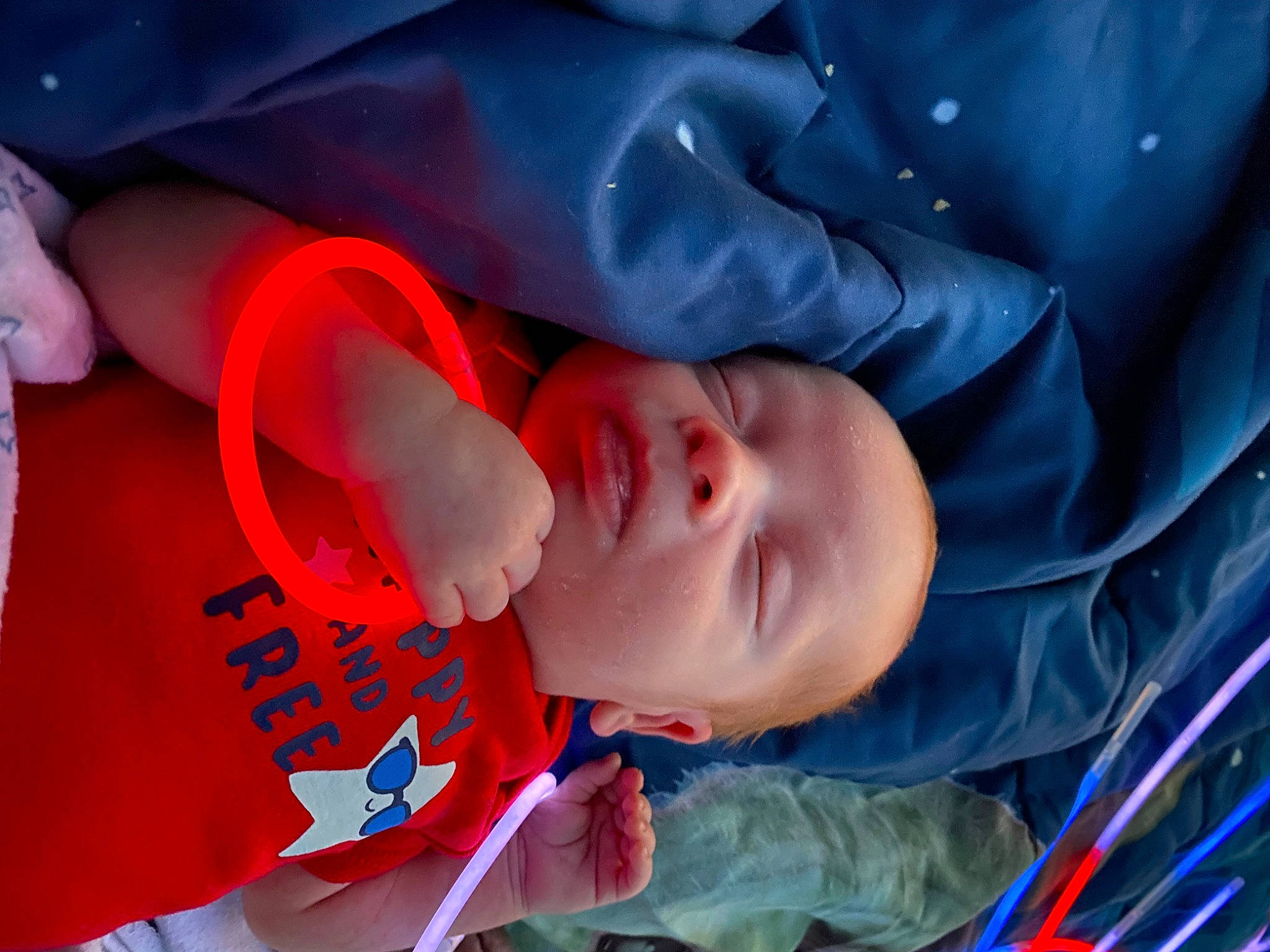 Bentley joined the competition — help win amazing prizes! baby, baby_products, baby_toddler_clothing, bedtime, carmine, child, comfort, electric_blue, fun, mouth, nap, orange, person, room, sleep, toddler