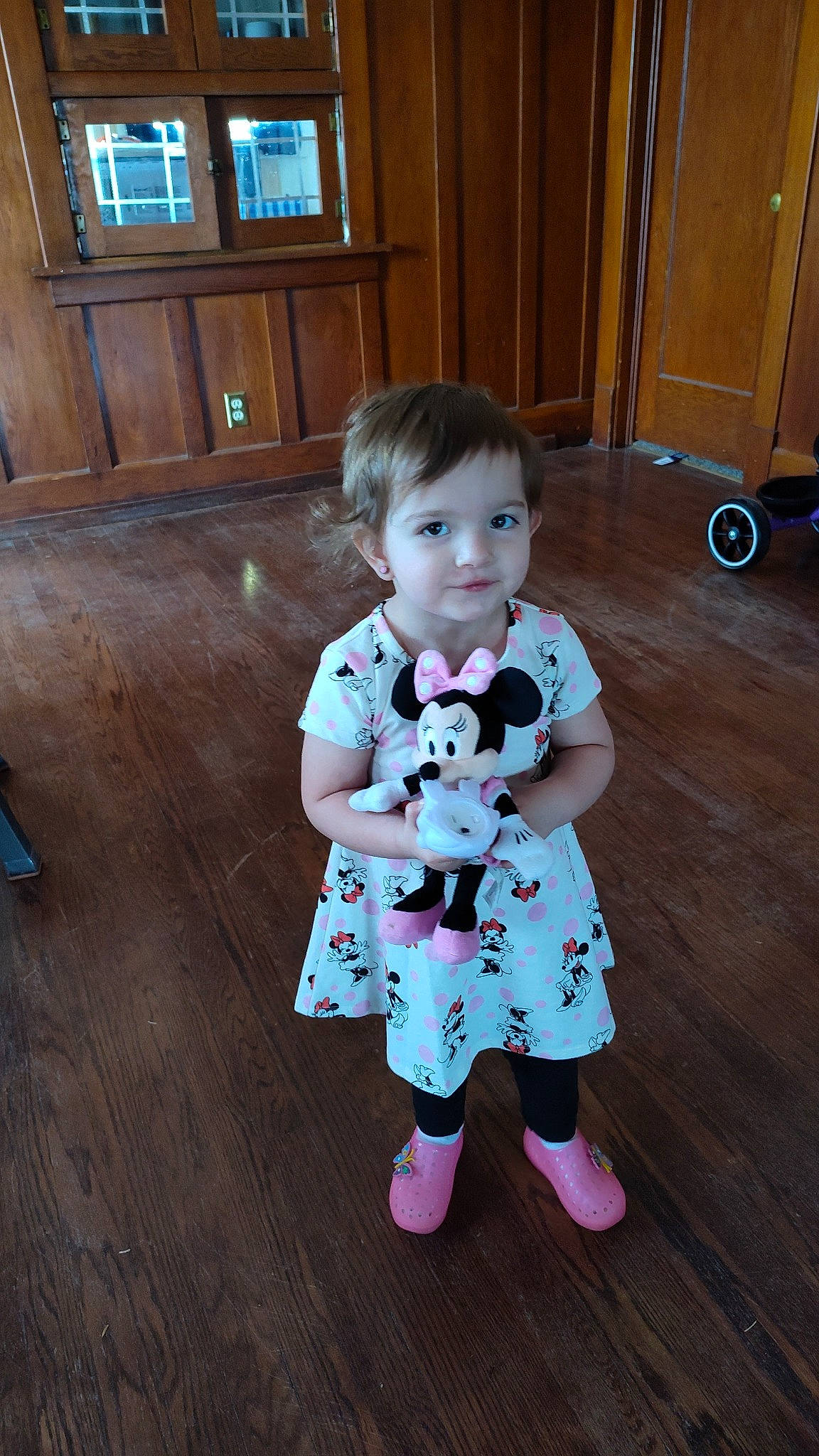 Adelynn is registered to the contest to win money with this photo: baby, baby_toddler_clothing, child, floor, flooring, fun, hardwood, joy, laminate_flooring, pattern, person, play, plywood, sitting, skin, sleeve, t_shirt, toddler, varnish, wood