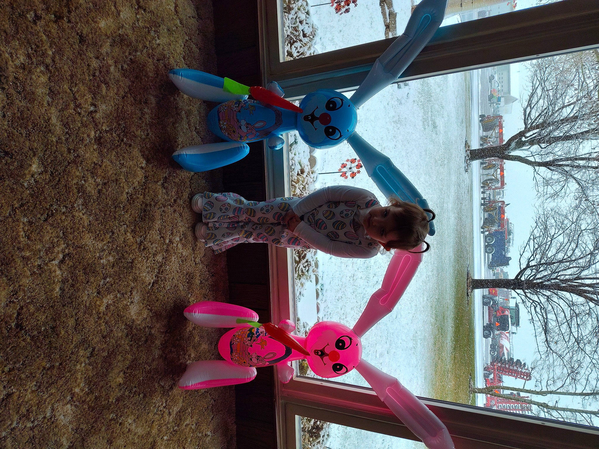 Adelynn joined the competition — help win amazing prizes! art, automotive_wheel_system, building, carmine, electric_blue, fun, leisure, light, magenta, metal, natural_material, person, pole, red, sculpture, sky, tree, twig, wheel, window