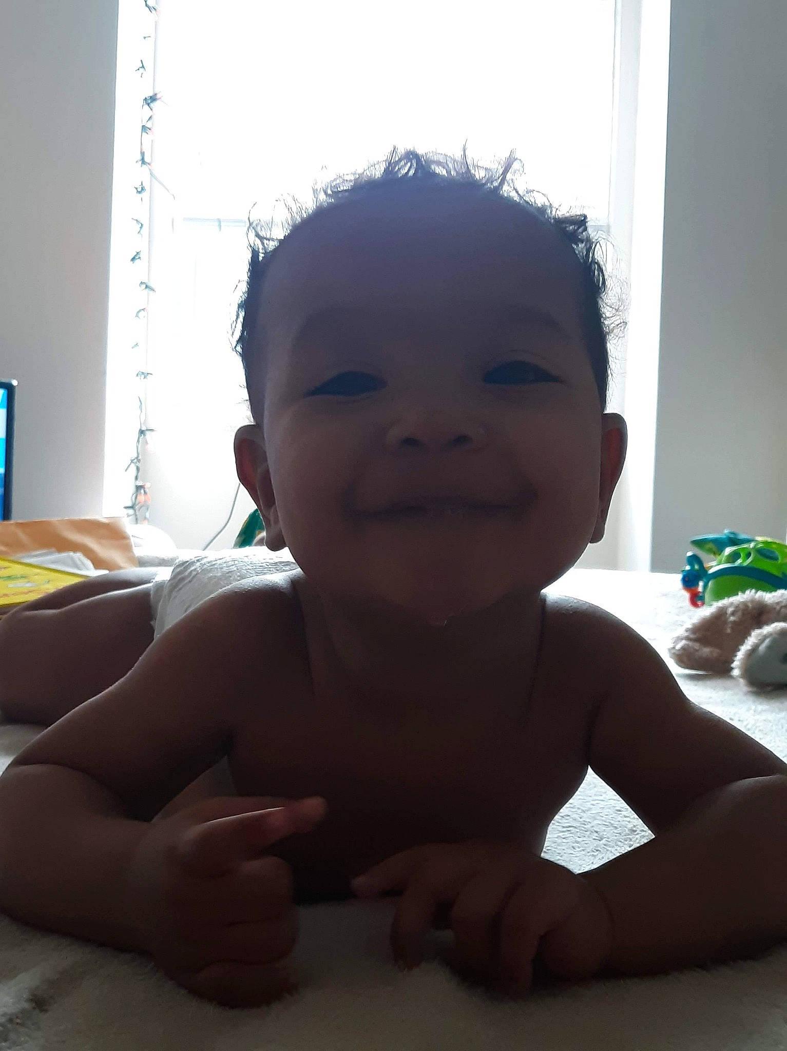 Deonte joined the competition — help win amazing prizes! baby, cheek, child, chin, crawling, eye, face, facial_expression, forehead, fun, hand, head, joy, leg, lip, mouth, nose, person, skin, smile