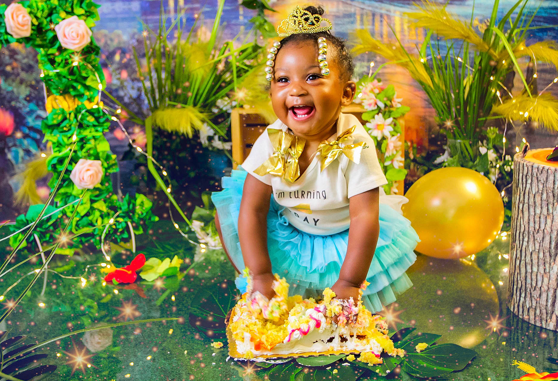 Samirah is registered to the contest to win money with this photo: child, event, facial_expression, fun, garden, grass, happy, holiday, landscape, leaf, leisure, lighting, morning, nature, people_in_nature, person, plant, smile, spring, summer