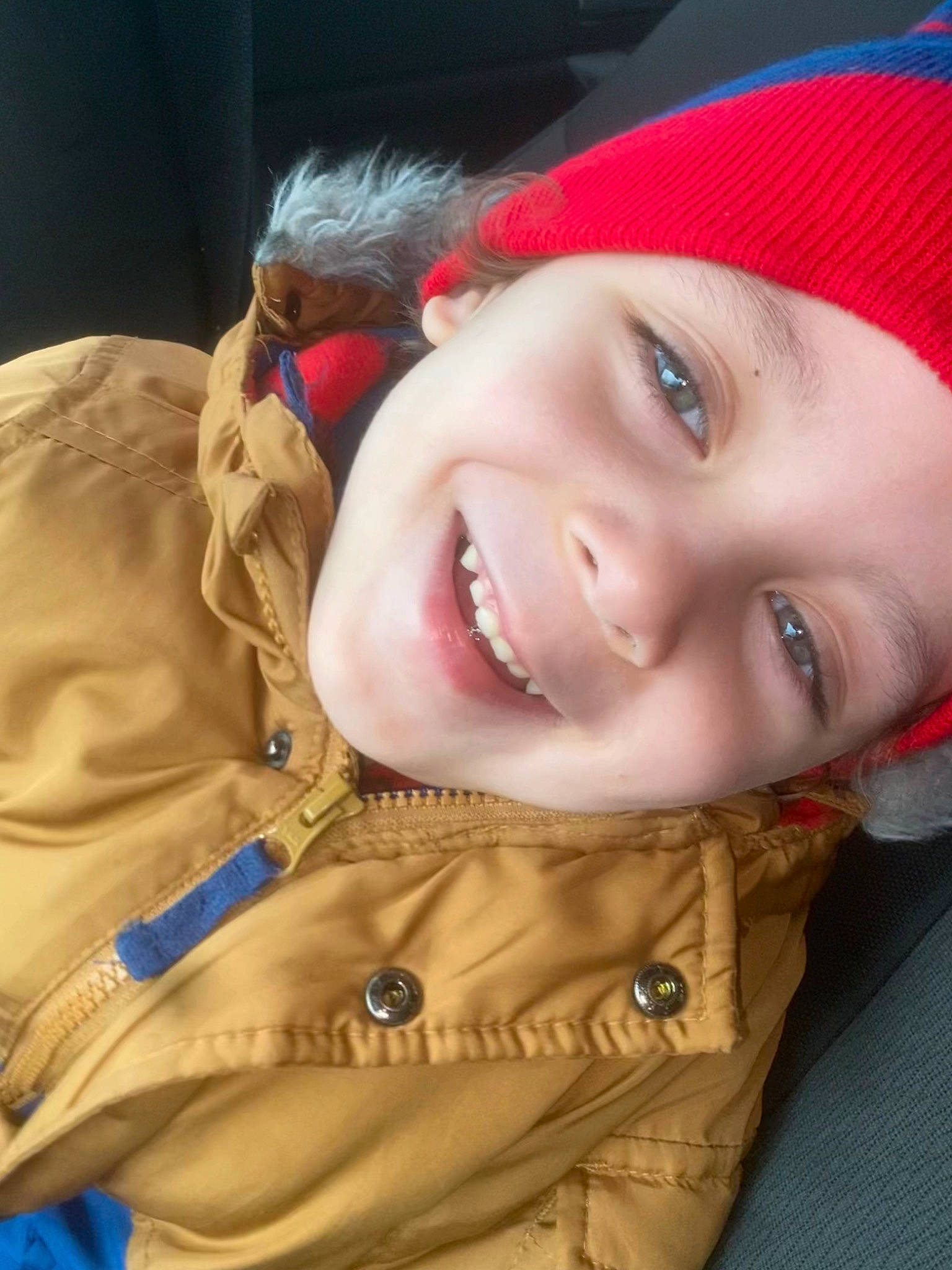 Izaiah joined the competition — help win amazing prizes! cheek, chin, eye, eyebrow, facial_expression, happy, headgear, headwear, human, iris, joy, lip, mammal, mouth, nose, outerwear, person, skin, sleeve, smile