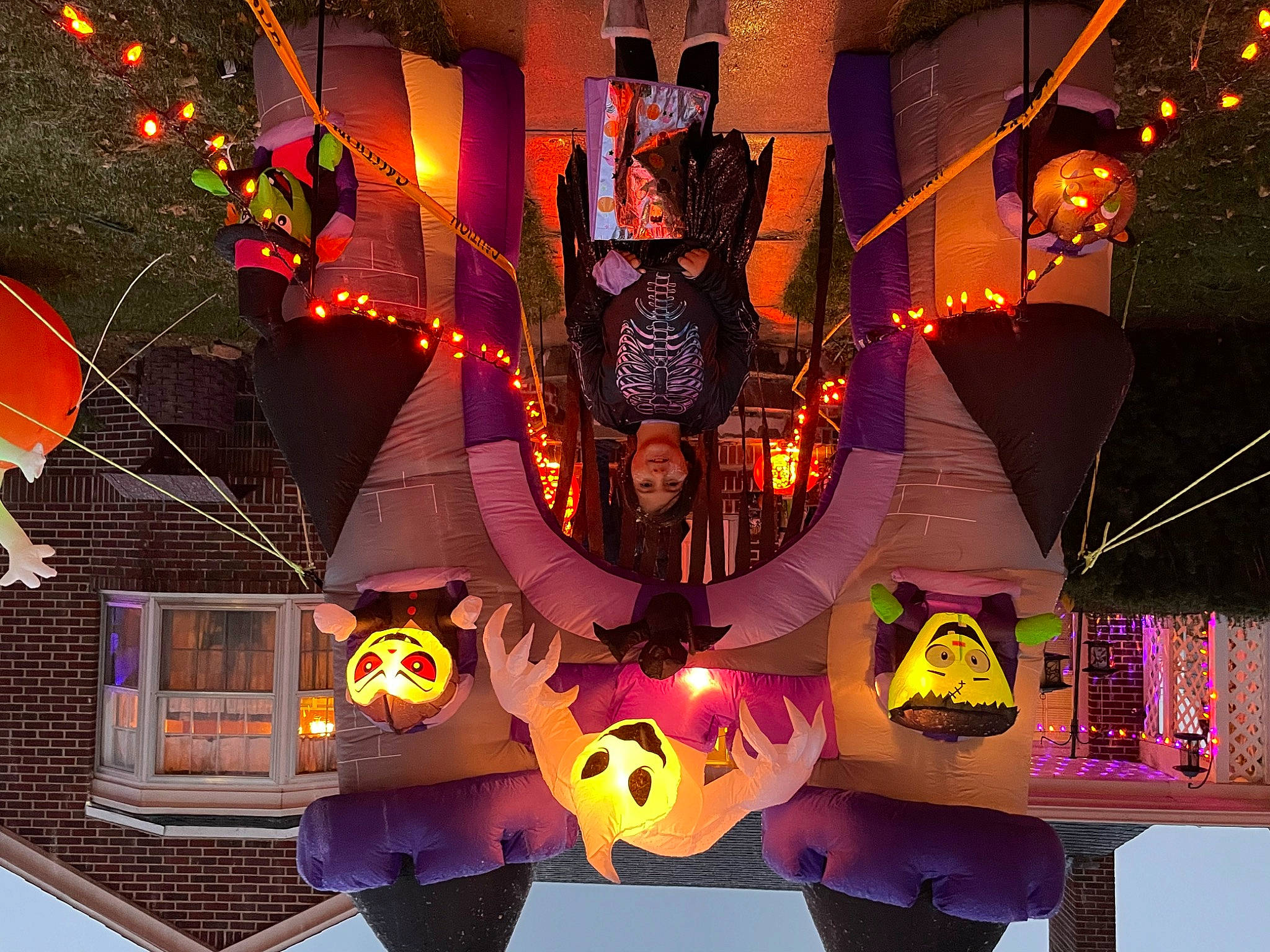 Carrie joined the competition — help win amazing prizes! art, city, design, event, facade, font, fun, joy, lamp, lantern, light, light_fixture, magenta, night, orange, person, plant, pumpkin, purple, street_light