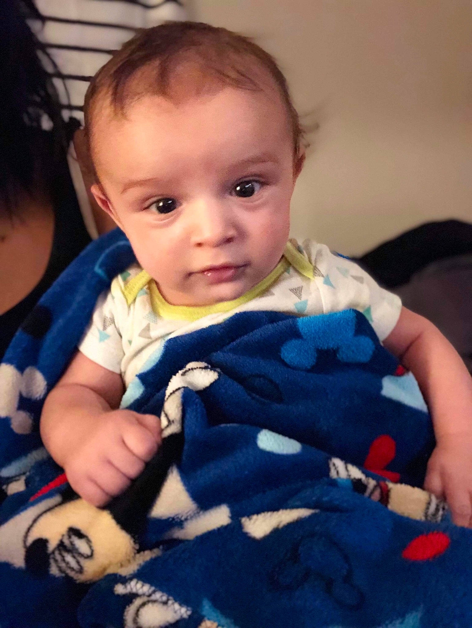 Izayah is registered to the contest to win money with this photo: baby, cheek, child, chin, eye, face, finger, head, iris, lip, mouth, nose, person, play, sitting, skin, smile, toddler