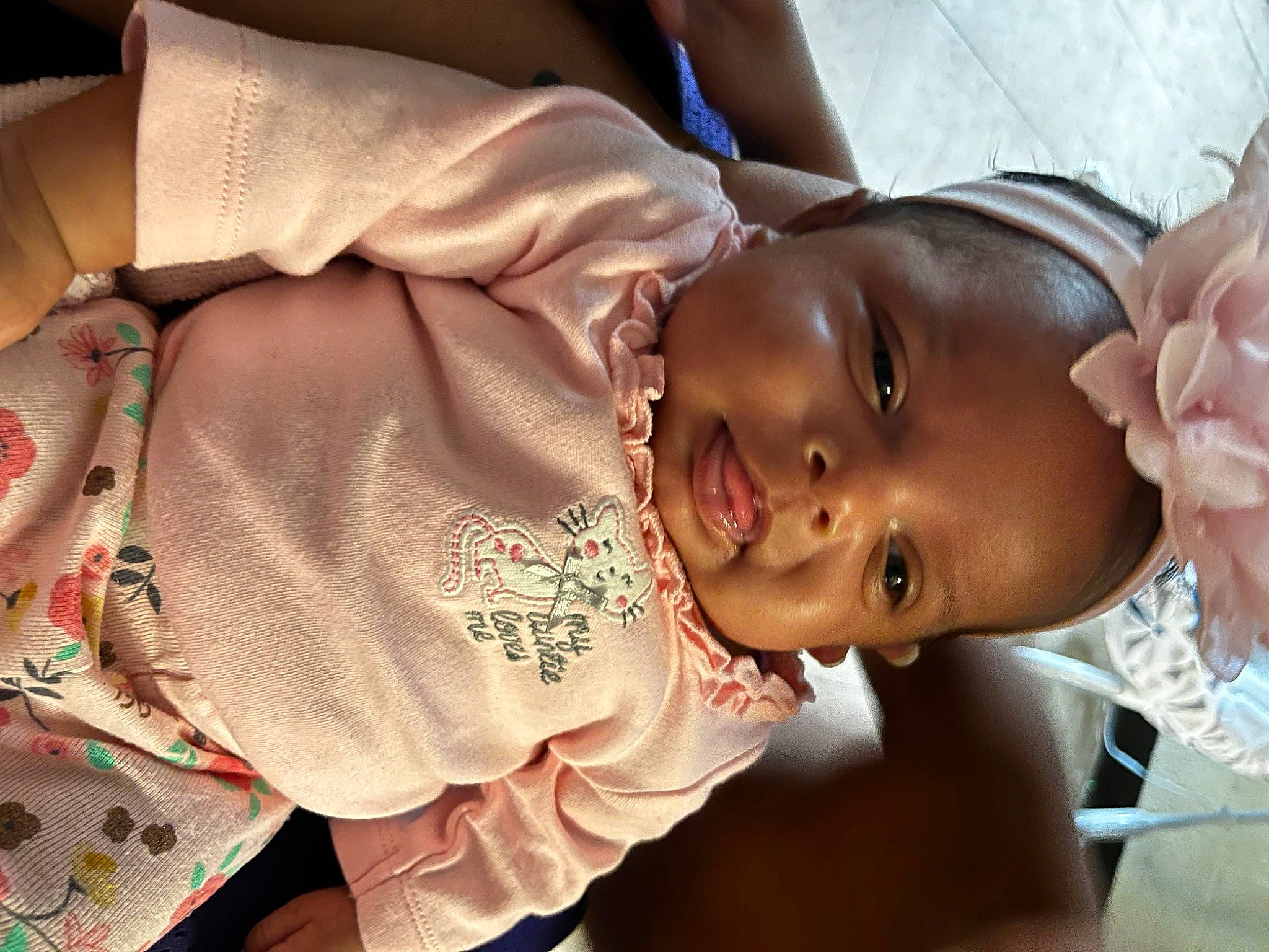 Genevieve joined the competition — help win amazing prizes! baby, baby_products, baby_toddler_clothing, cheek, child, event, fun, happy, hat, lip, mouth, nose, pattern, person, skin, smile, sunglasses, toddler, tradition, tree