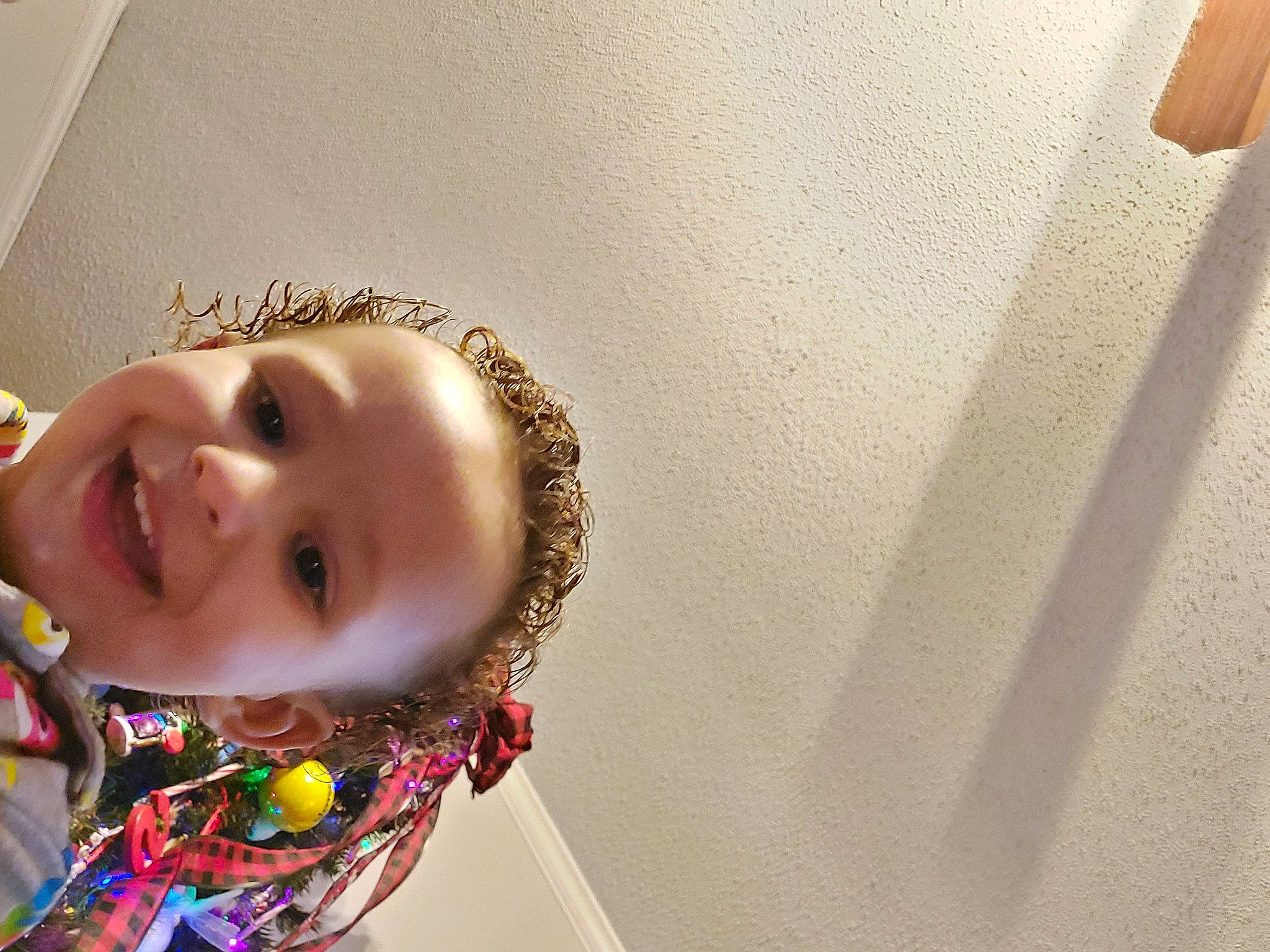 Kyrie joined the competition — help win amazing prizes! ceiling, child, eyelash, fashion_accessory, flooring, fun, happy, joy, laugh, leisure, lip, nose, pattern, person, portrait, portrait_photography, room, selfie, smile, toddler