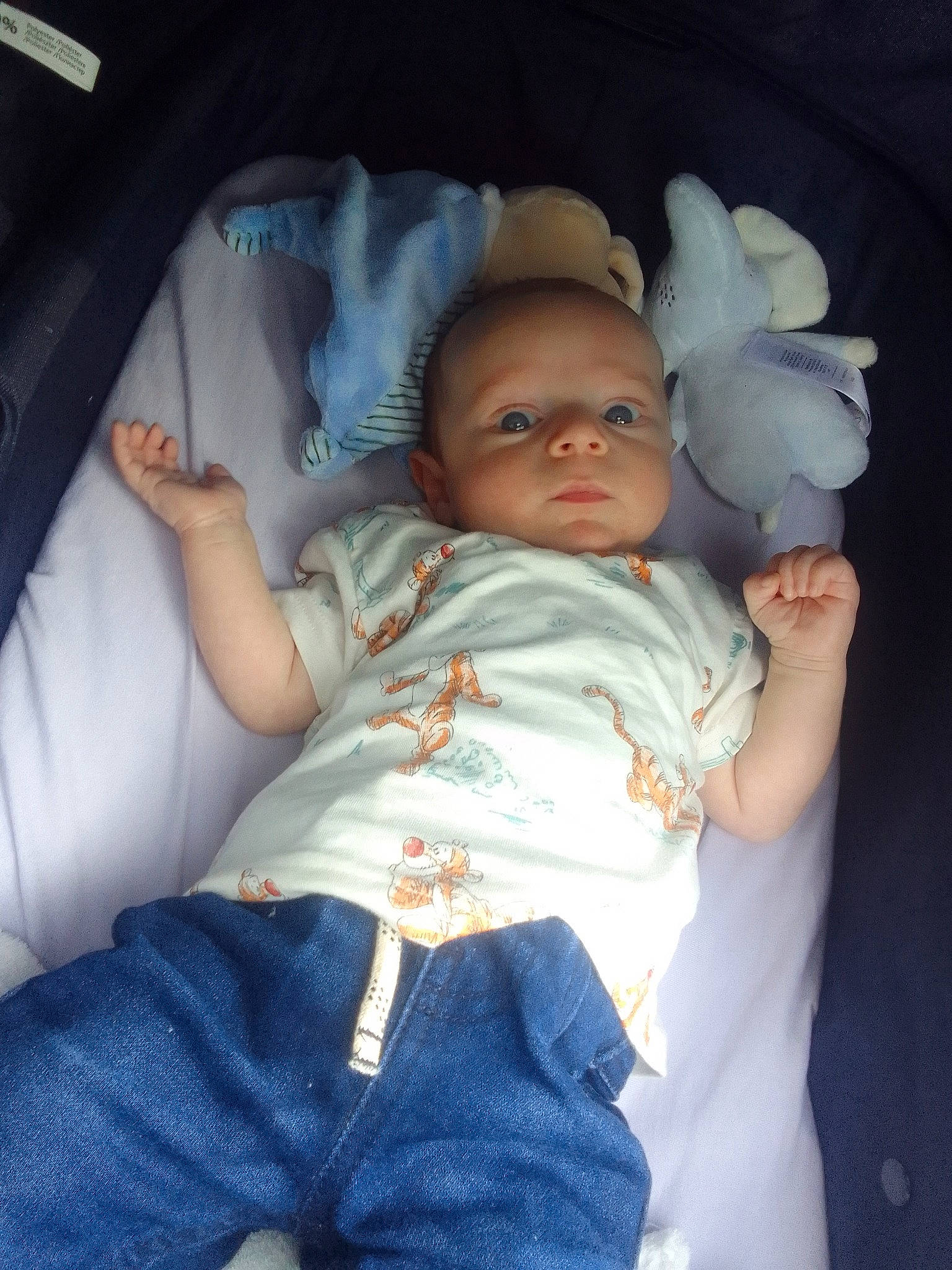 Kenan a rejoint le concours — aidez-le/la à gagner de superbes lots ! abdomen, baby, baby_products, baby_safety, baby_toddler_clothing, car_seat, cheek, child, comfort, family_car, finger, fun, infant_bed, iris, linens, mouth, person, sitting, skin, thumb