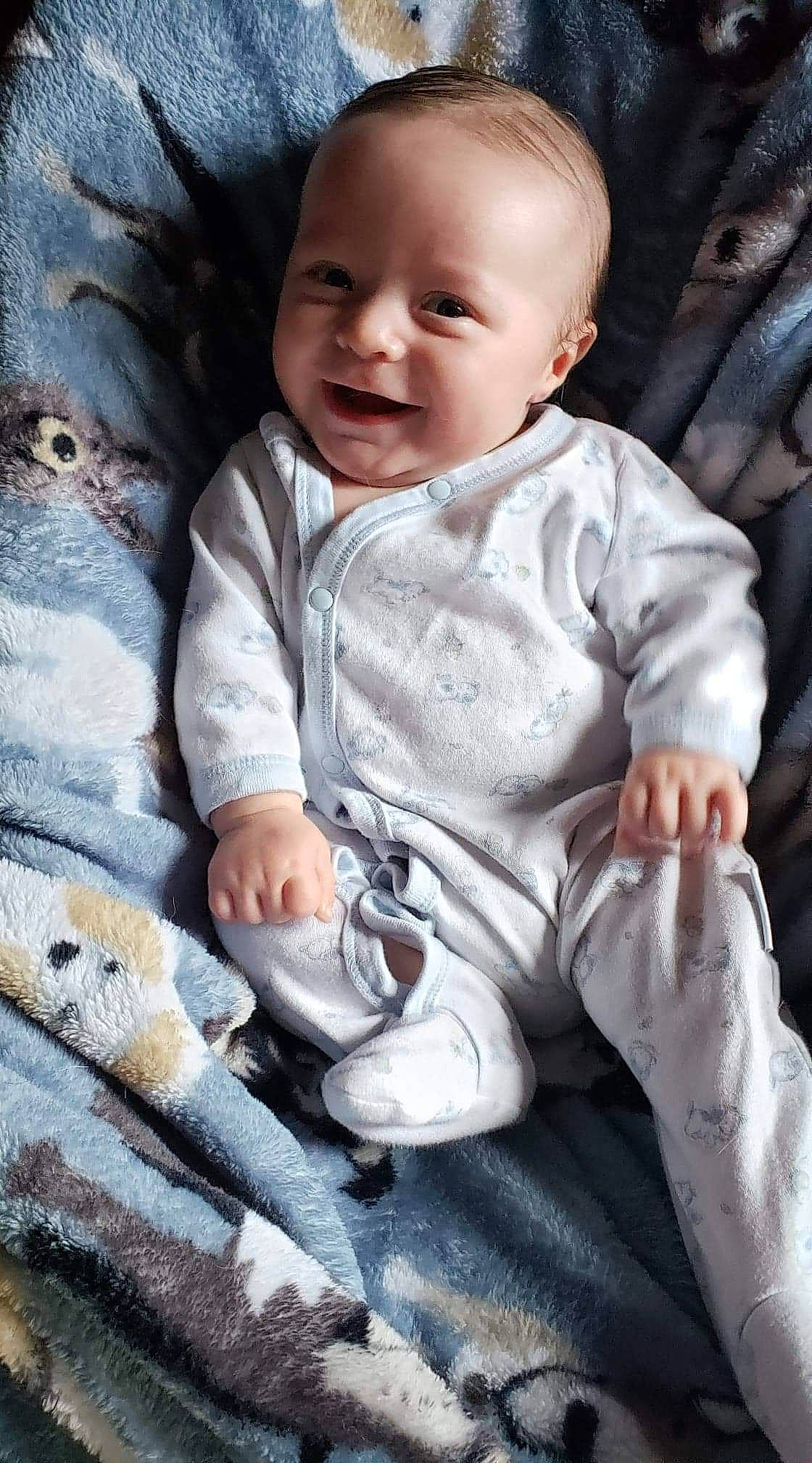 Shawn joined the competition — help win amazing prizes! arm, baby, baby_toddler_clothing, cheek, clothing, eye, face, finger, grey, hand, happy, head, iris, lip, person, photograph, skin, sleeve, smile, toddler