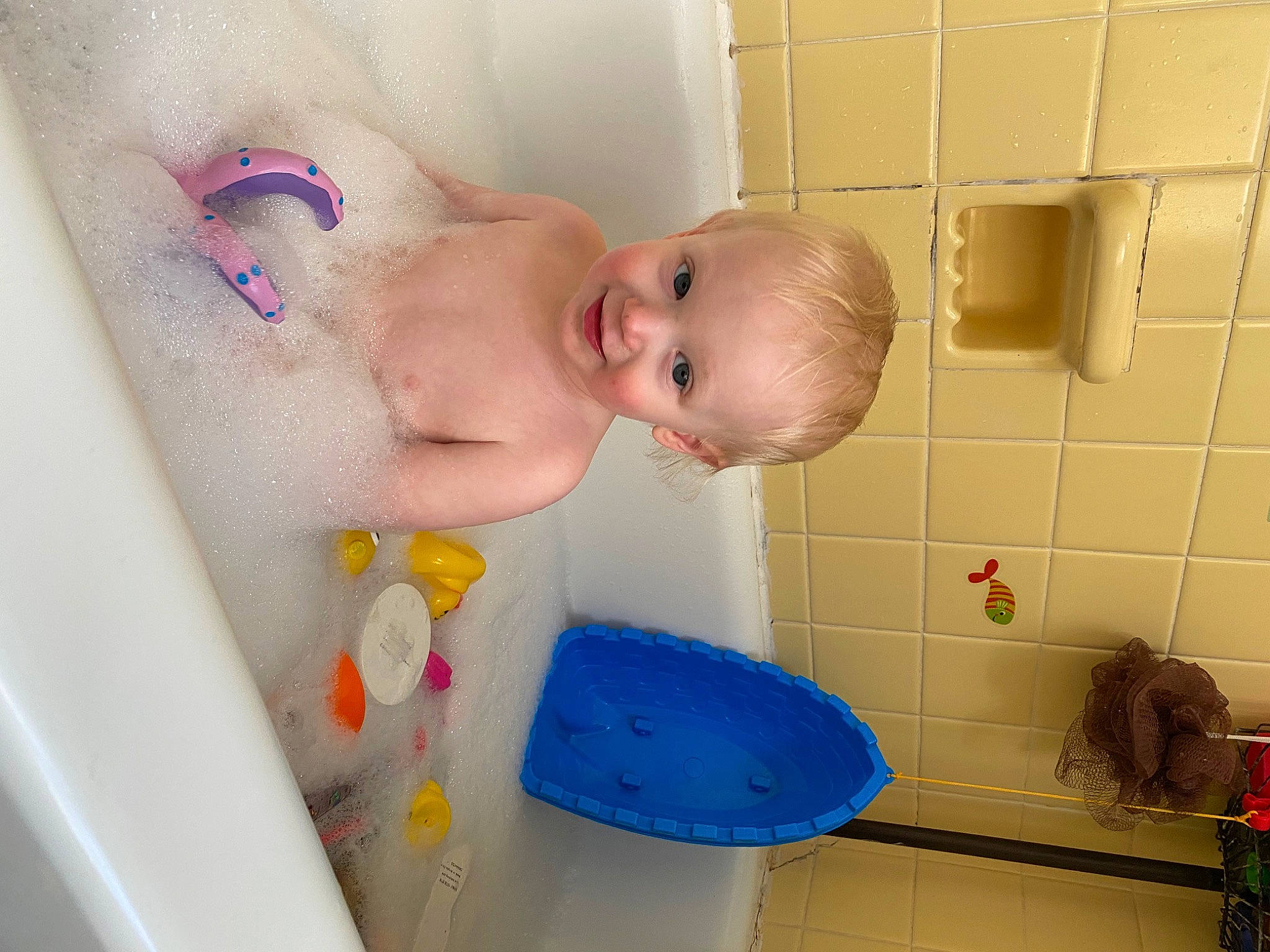 Hunter is registered to the contest to win money with this photo: baby, baby_playing_with_toys, baby_products, baby_toddler_clothing, baby_toys, bathing, chest, child, face, flooring, flowerpot, fun, joy, person, plastic, play, product, room, skin, toddler