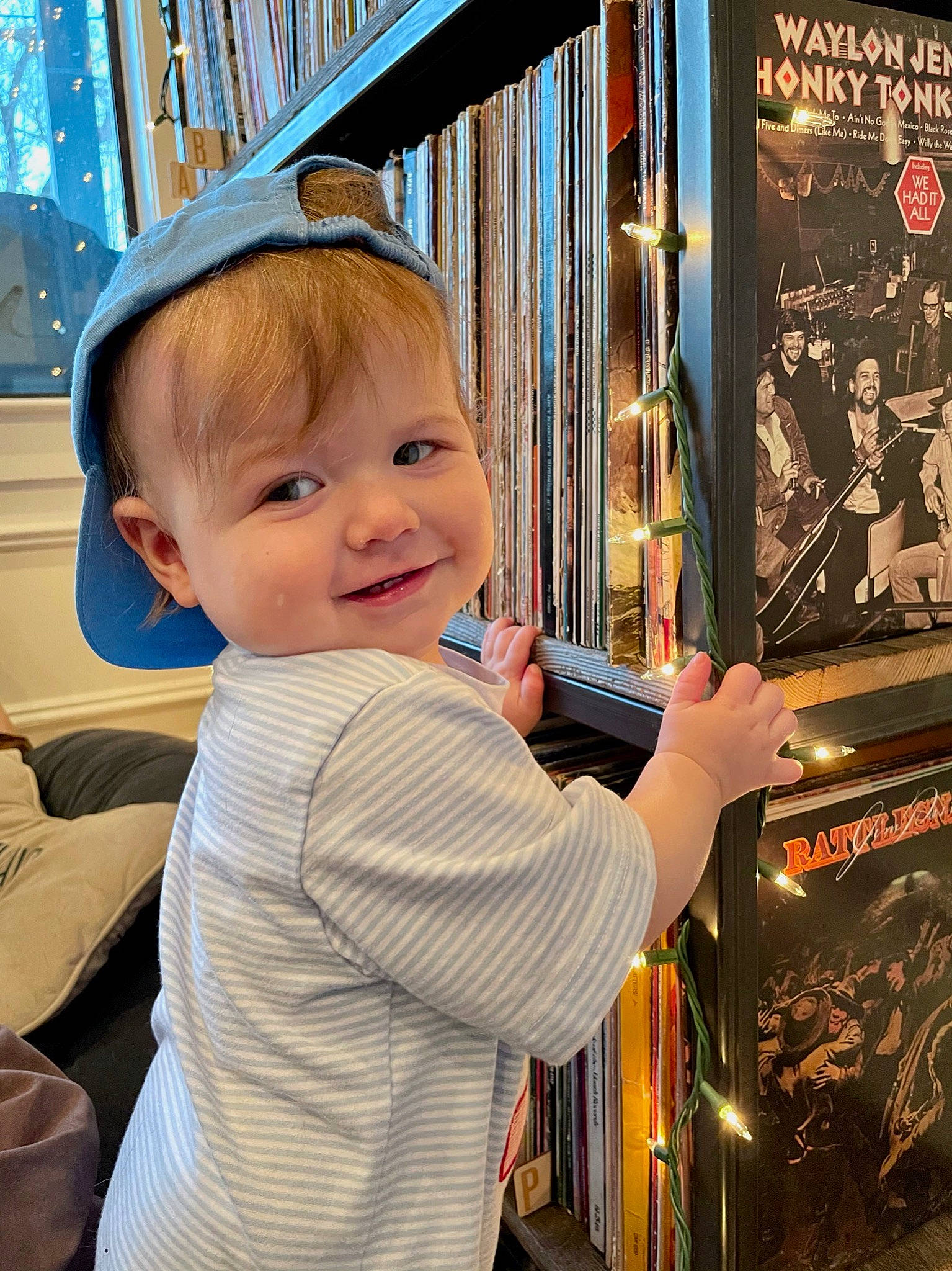 Wilson joined the competition — help win amazing prizes! blond, child, cool, finger, fun, gesture, hairstyle, happy, iris, joy, leisure, person, play, product, recreation, room, sleeve, smile, standing, t_shirt