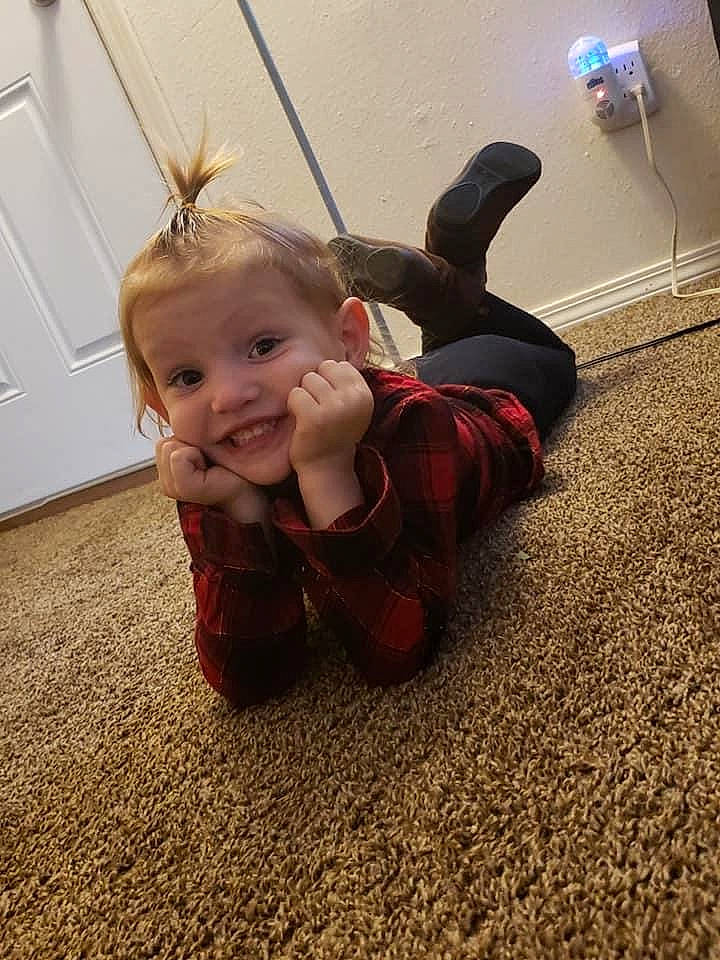 Adalynn joined the competition — help win amazing prizes! baby, cheek, child, crawling, floor, flooring, fun, head, joy, person, play, smile, toddler
