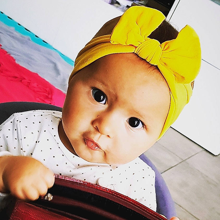 Cylia a rejoint le concours — aidez-le/la à gagner de superbes lots ! baby, beauty, cheek, child, chin, cool, ear, eye, face, forehead, hair_accessory, head, headgear, mouth, nose, person, product, skin, smile, toddler