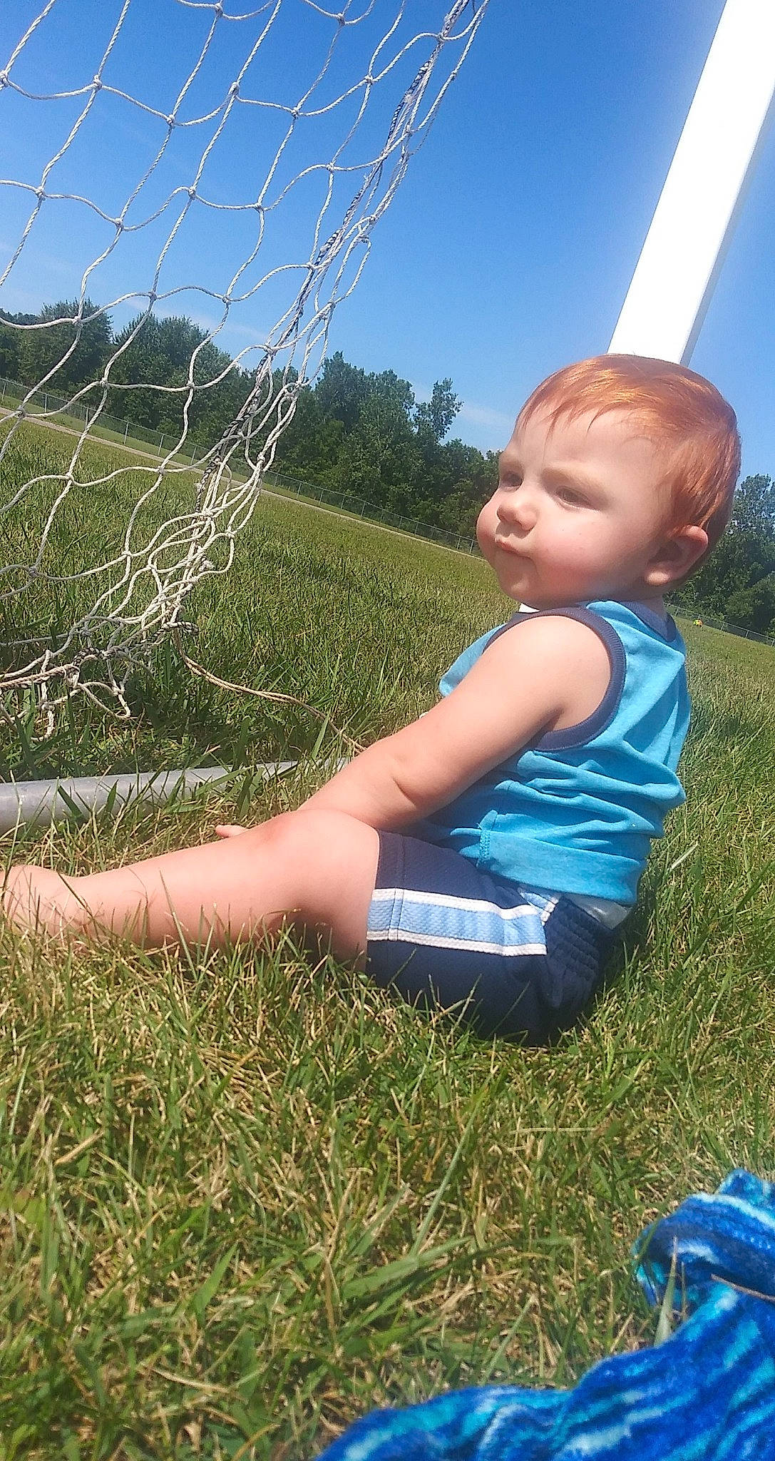 Lukas joined the competition — help win amazing prizes! child, fence, fun, grass, grass_family, grassland, happy, lawn, leg, meadow, person, plant, summer, sunlight, toddler, tree, vacation