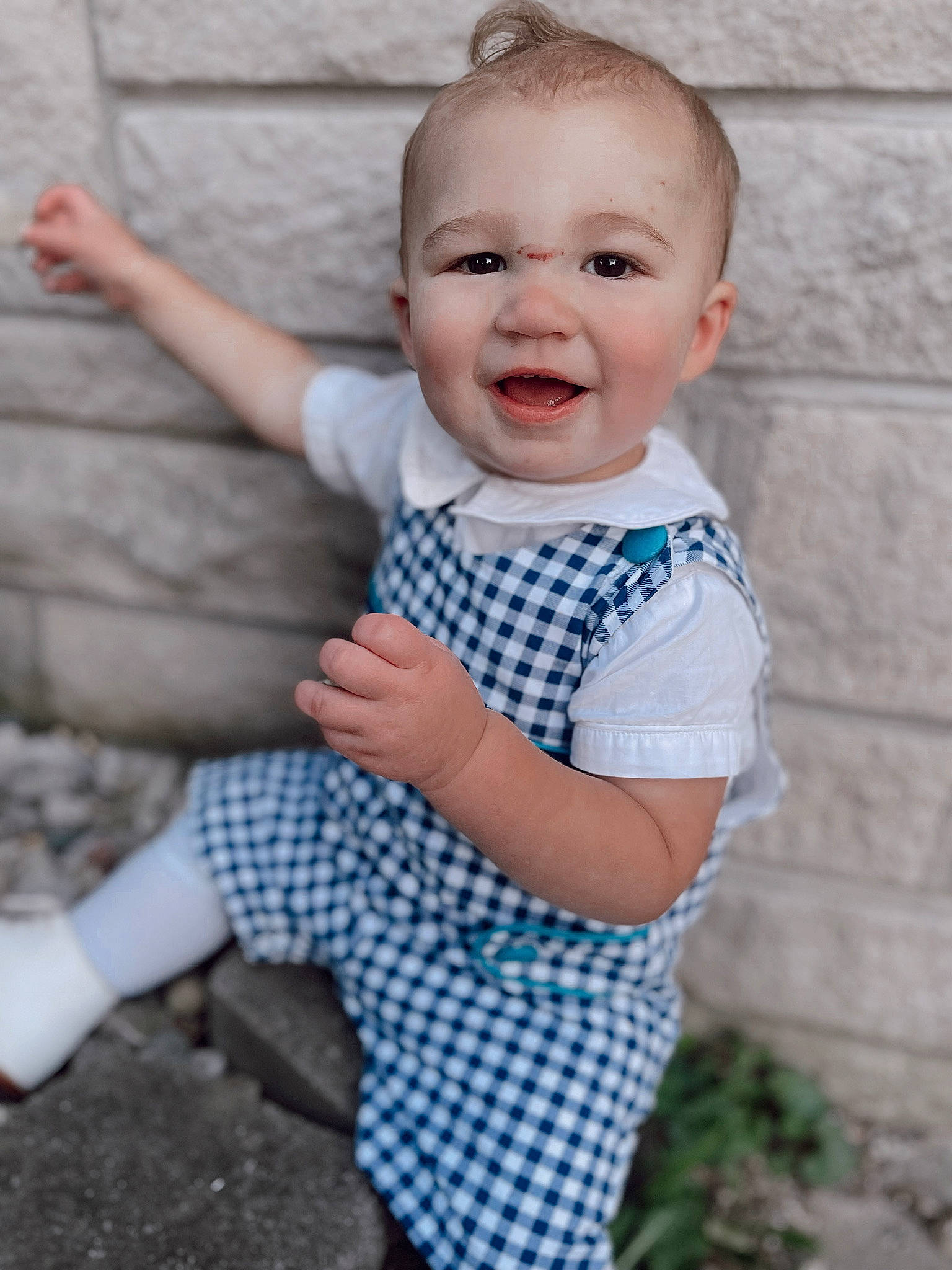 Jason joined the competition — help win amazing prizes! baby_toddler_clothing, cheek, chin, dress_shirt, eye, face, flash_photography, gesture, happy, head, iris, lip, neck, nose, person, shoulder, skin, sleeve, smile, standing