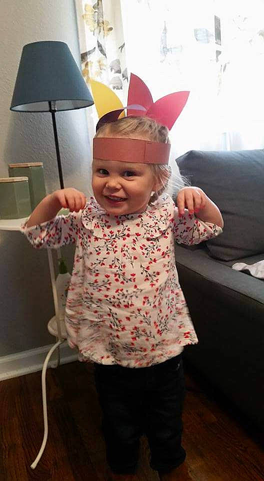 Evelyn Ann is registered to the contest to win money with this photo: arm, baby, child, ear, fashion_accessory, furniture, head, joy, lighting_accessory, organ, person, shoulder, smile, standing, toddler