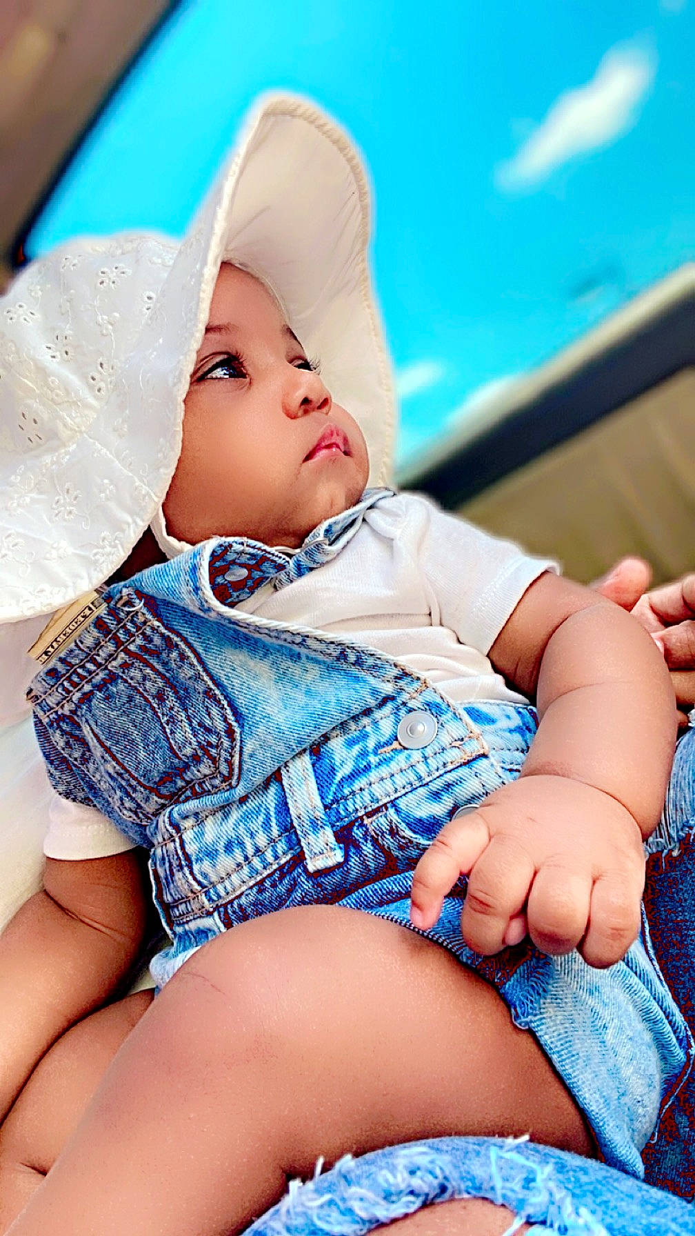 Tanala joined the competition — help win amazing prizes! arm, azure, baby_toddler_clothing, blue, cap, comfort, eye, face, facial_expression, finger, hand, happy, headwear, human, human_body, leg, lip, mouth, person, skin