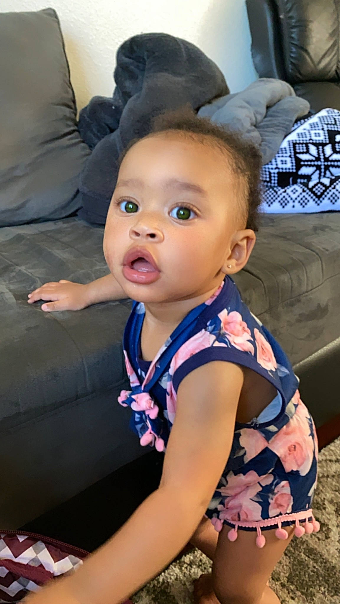 Cattleya joined the competition — help win amazing prizes! auto_part, automotive_tire, automotive_wheel_system, baby, black_hair, child, comfort, electric_blue, fashion_accessory, flash_photography, fun, happy, hat, head, leisure, person, plant, sitting, skin, surprise