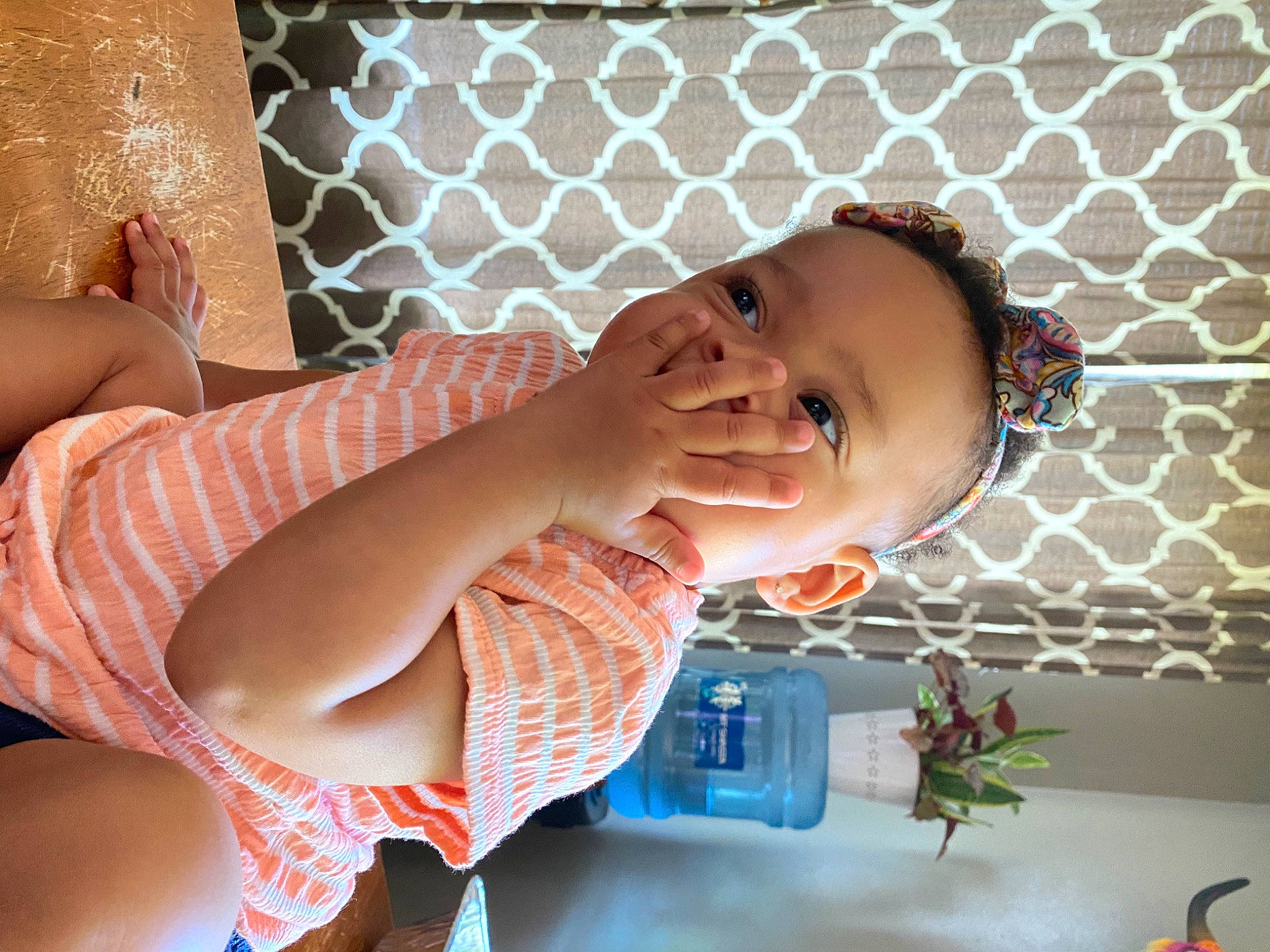 Cattleya is registered to the contest to win money with this photo: baby, baby_products, baby_toddler_clothing, chest, child, comfort, elbow, finger, fun, happy, human_body, human_leg, mouth, nail, pattern, person, skin, smile, thigh, toddler