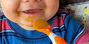 Luciano joined the competition — help win amazing prizes! baby, bodypart, brush, cream, cutlery, dessert, device, eating, face, finger, food, fork, hand, head, person, photography, portrait, spoon, tool, toothbrush
