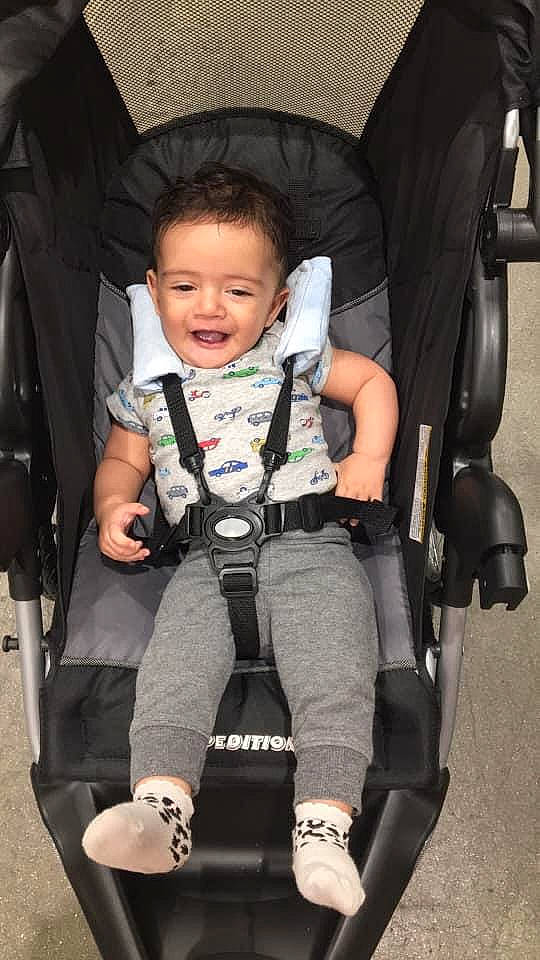 Yazan joined the competition — help win amazing prizes! baby, baby_carriage, baby_in_car_seat, baby_products, car_seat, child, person, product, seat_belt, toddler