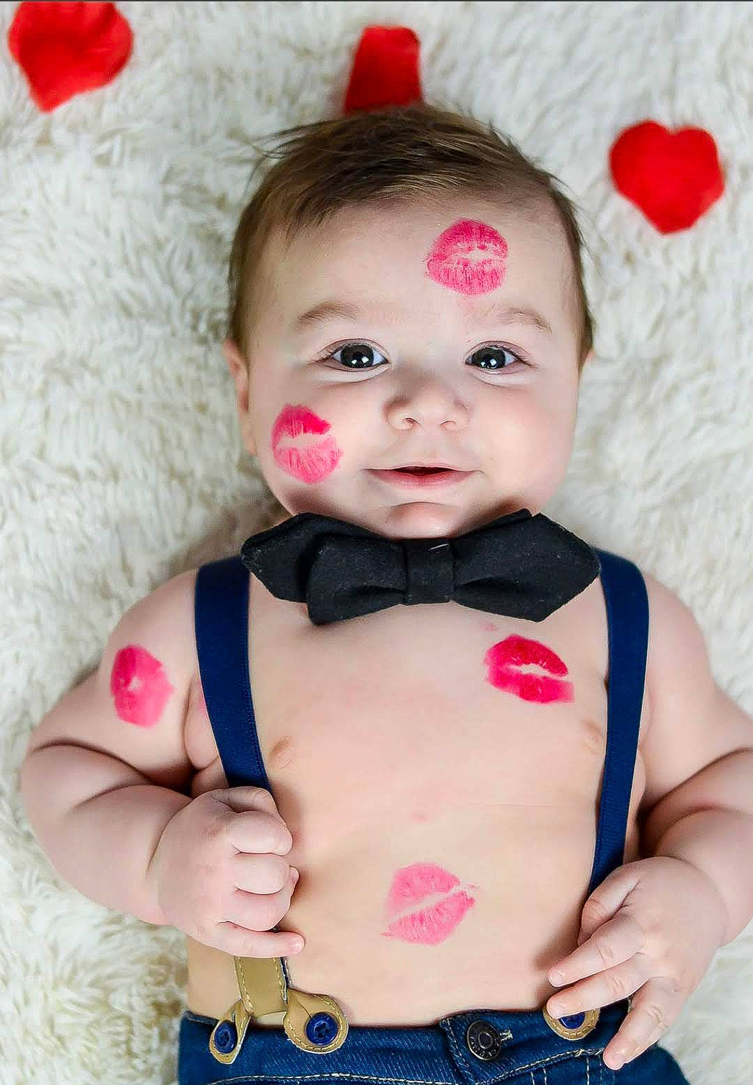 Finn joined the competition — help win amazing prizes! baby, baby_products, baby_toddler_clothing, cheek, child, child_model, face, fashion_accessory, finger, hair_accessory, hand, head, lip, mouth, pattern, person, pink, product, red, skin