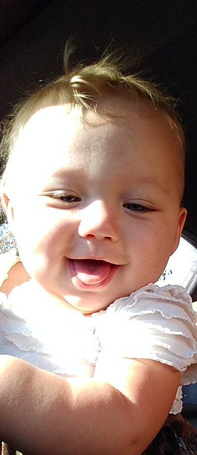 Harmoni is registered to the contest to win money with this photo: baby, baby_toddler_clothing, cheek, chin, cool, ear, eye, eyebrow, eyelash, flash_photography, fun, happy, iris, lip, mouth, nose, person, skin, sleeve, smile