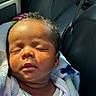 Noah is registered to the contest to win money with this photo: baby, blanket, car, car_seat, clothing, eyes_closed, face, hair, head, indoors, infant, mouth, newborn, nose, peaceful, portrait, sleeping, sunlight, swaddled, vehicle