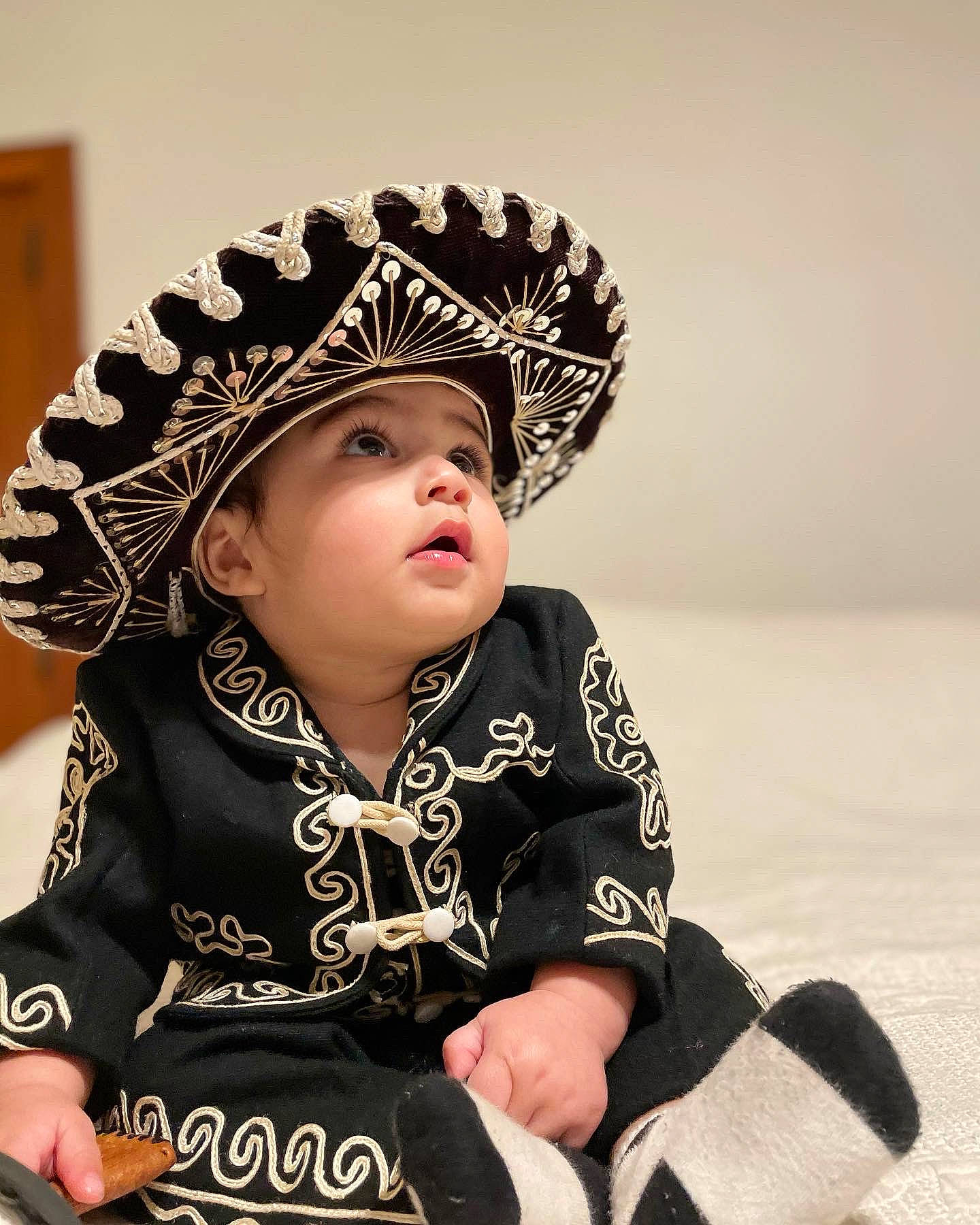 Julius joined the competition — help win amazing prizes! baby, baby_toddler_clothing, cap, child, costume_hat, fashion_accessory, fashion_design, flash_photography, font, fun, fur, happy, head, headgear, headpiece, headwear, jewellery, pattern, person, sitting