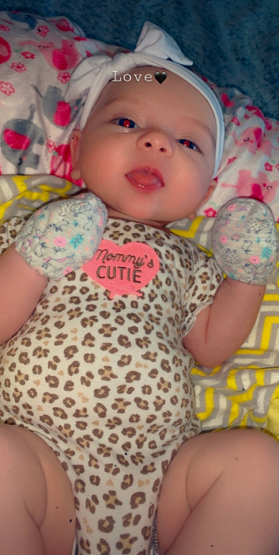 Emma Rose joined the competition — help win amazing prizes! baby, baby_products, baby_toddler_clothing, cheek, child, headwear, pattern, person, pink, product, skin, toddler
