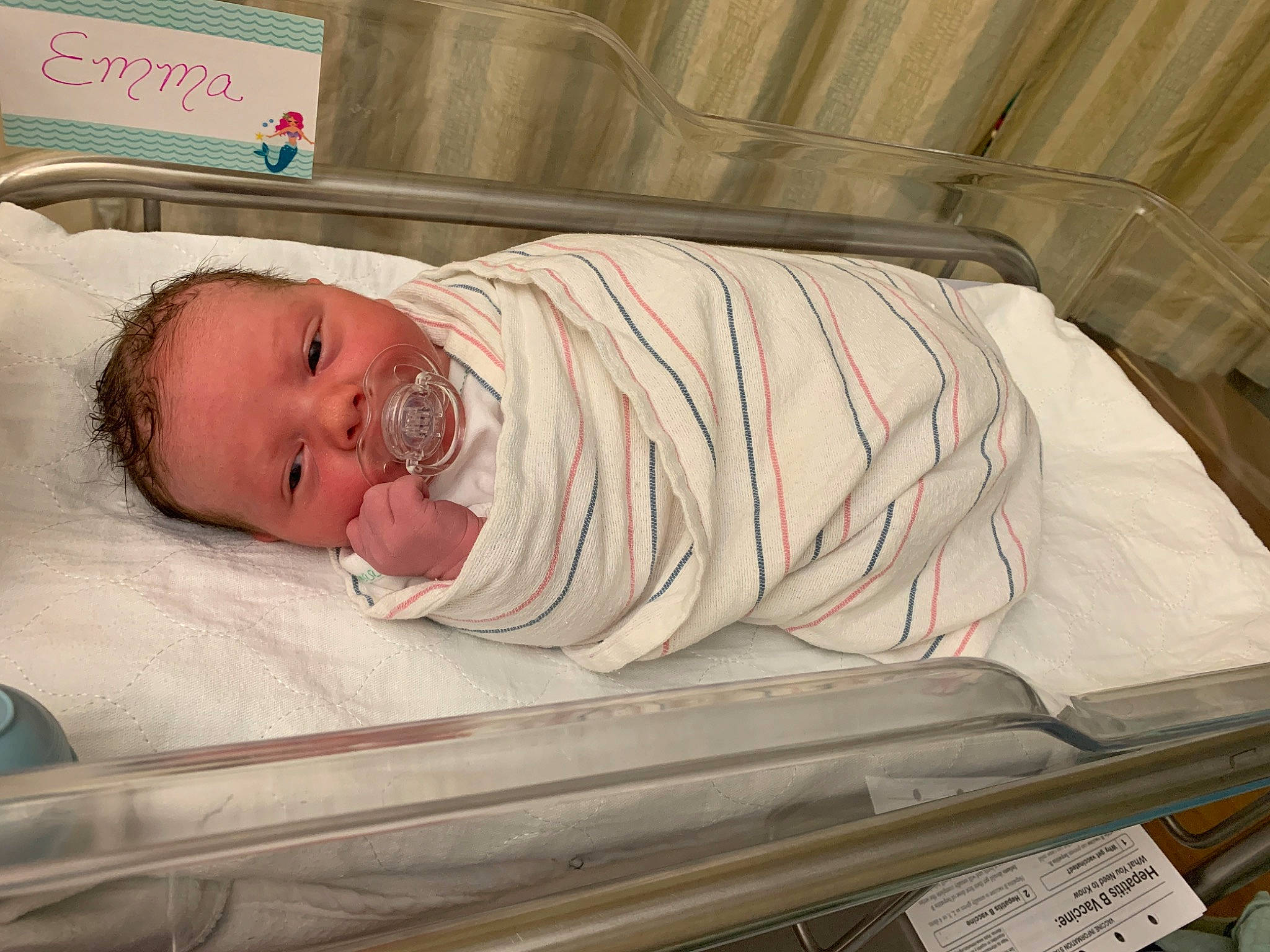 Emma Rose is registered to the contest to win money with this photo: baby, baby_products, baby_safety, baby_sleeping, bedtime, birth, child, childbirth, hospital_bed, infant_bed, person, product