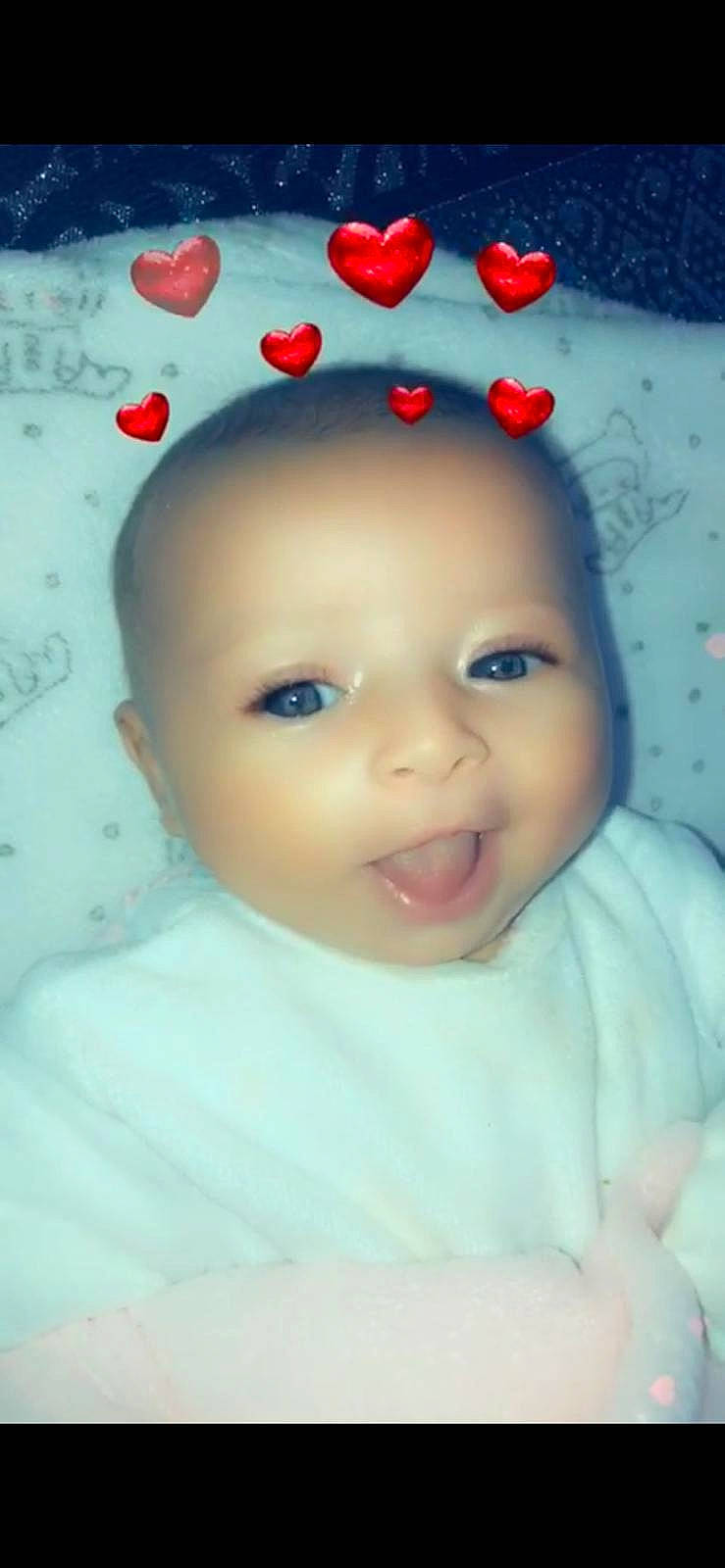 Mellina a rejoint le concours — aidez-le/la à gagner de superbes lots ! baby, cheek, child, face, forehead, head, lip, nose, person, skin, smile, toddler