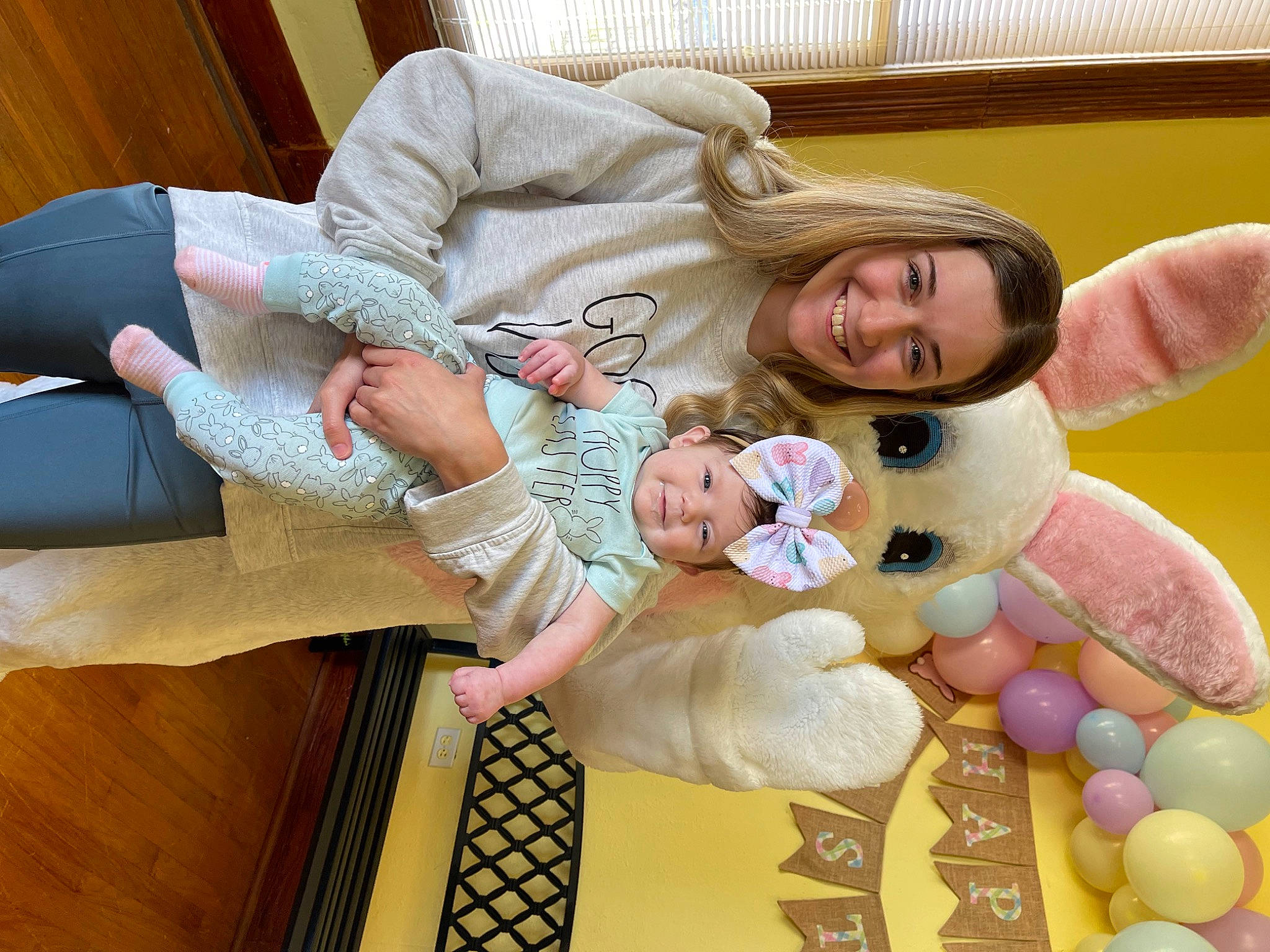 Brynnlee joined the competition — help win amazing prizes! arm, baby, baby_toddler_clothing, child, comfort, couch, facial_expression, finger, fun, happy, headwear, joy, lap, linens, mammal, person, smile, textile, thigh, thumb