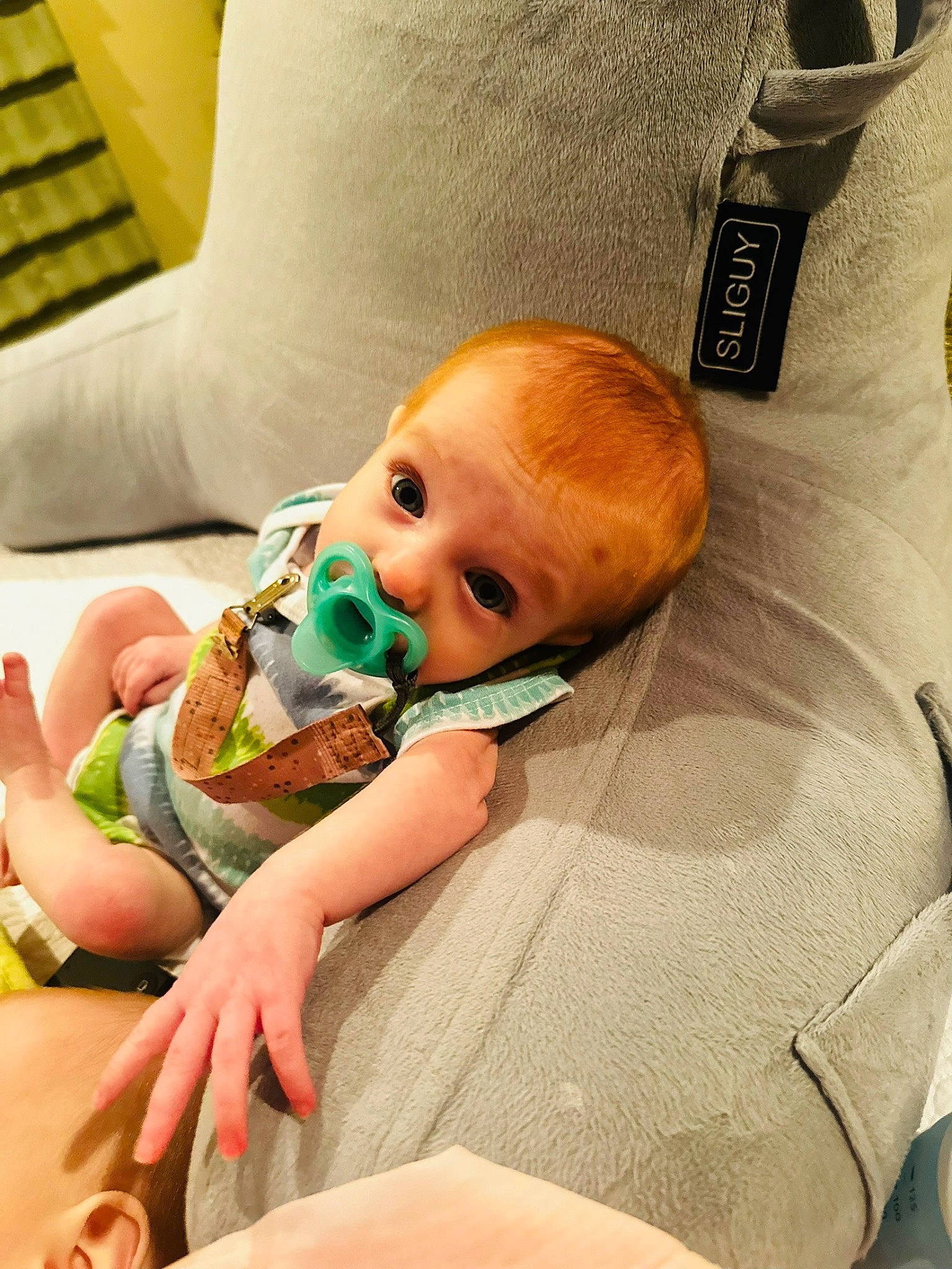 Madisyn is registered to the contest to win money with this photo: baby, baby_products, baby_safety, baby_sleeping, baby_toddler_clothing, car_seat, cheek, child, comfort, linens, mouth, nail, person, room, sitting, skin, textile, thumb, toddler