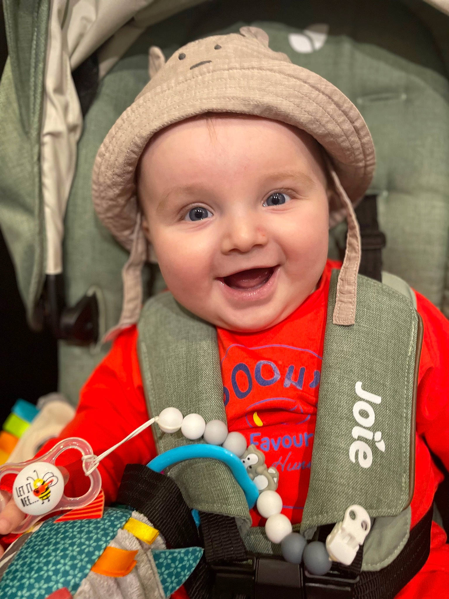 Vladi joined the competition — help win amazing prizes! baby, baby_carriage, cap, cheek, eye, face, facial_expression, happy, hat, headgear, headwear, organ, outerwear, people, person, photograph, product, skin, smile, sun_hat