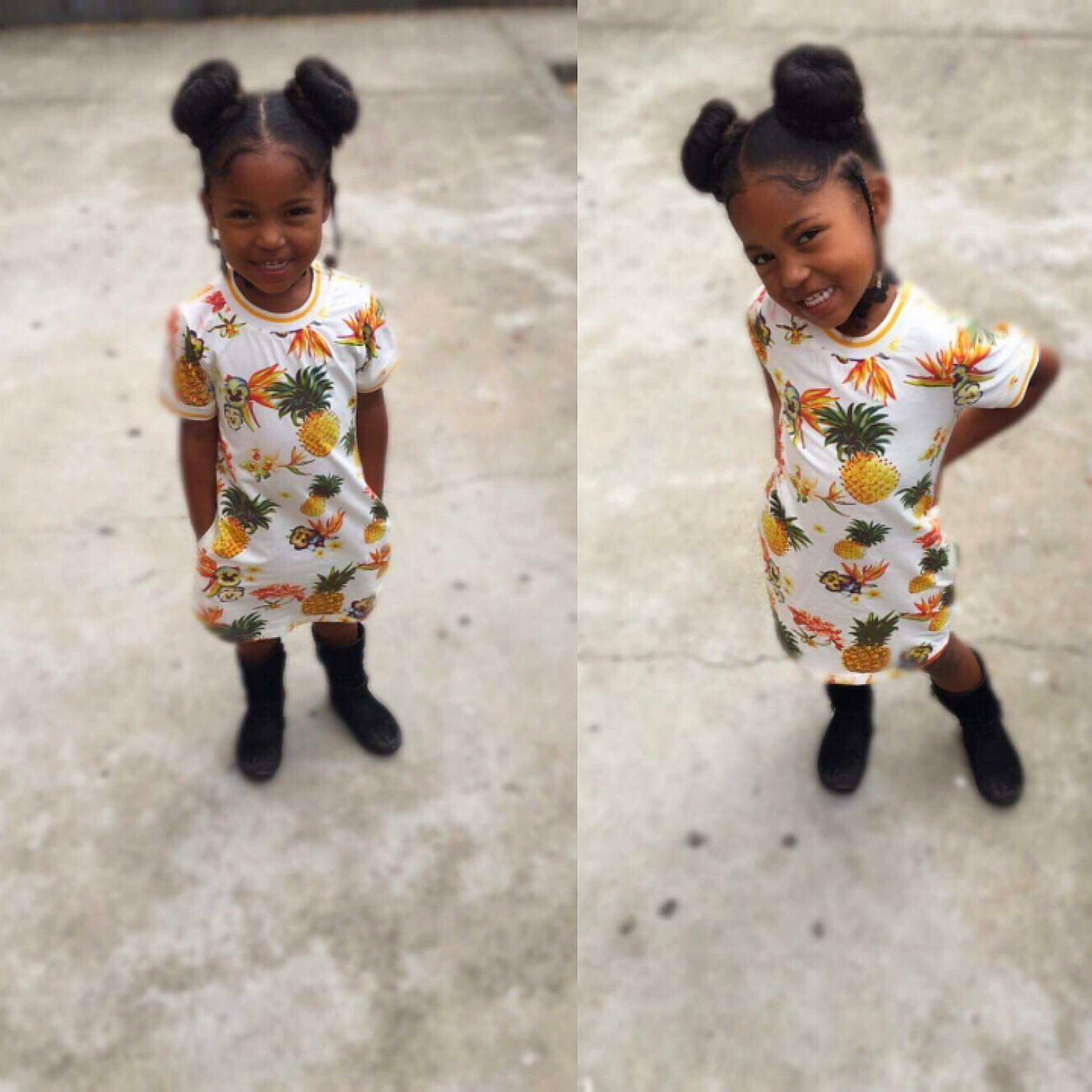 Ayanncy participe au concours pour gagner de l'argent avec cette photo : baby, child, dress, footwear, head, joy, outerwear, pattern, people, person, plant, play, shoe, sibling, skin, sleeve, smile, textile, toddler, white