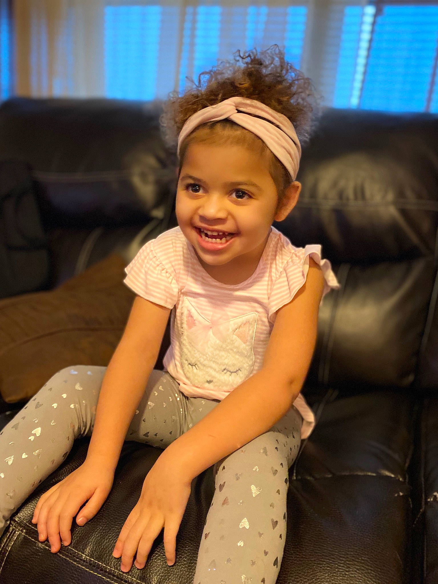 Claudia joined the competition — help win amazing prizes! arm, baby_toddler_clothing, black_hair, comfort, couch, eye, finger, flash_photography, fun, hair, hairstyle, happy, human_body, iris, joy, mouth, neck, person, skin, smile